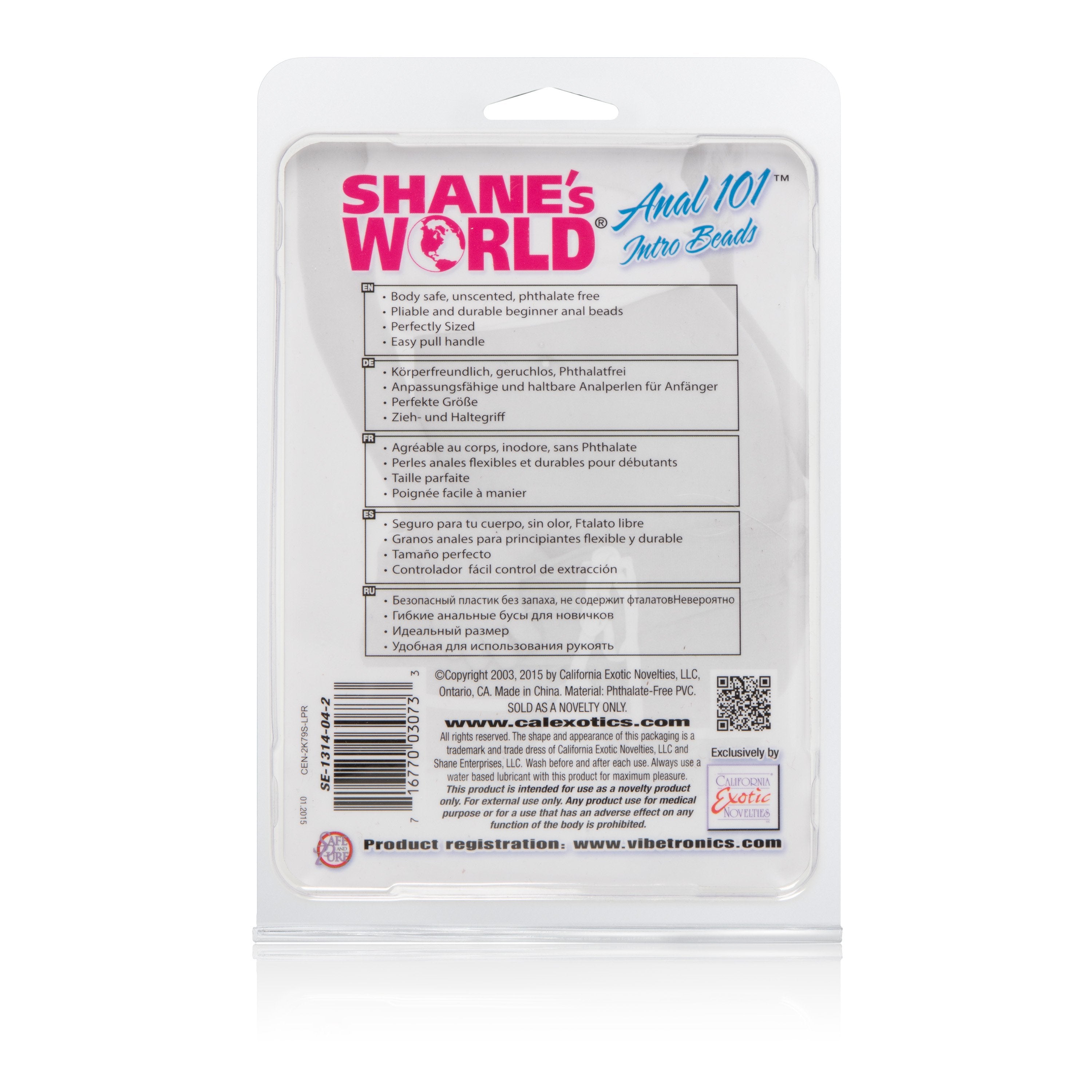 CALEXOTICS® - Shane's World® Anal 101 Intro Beads - Pink