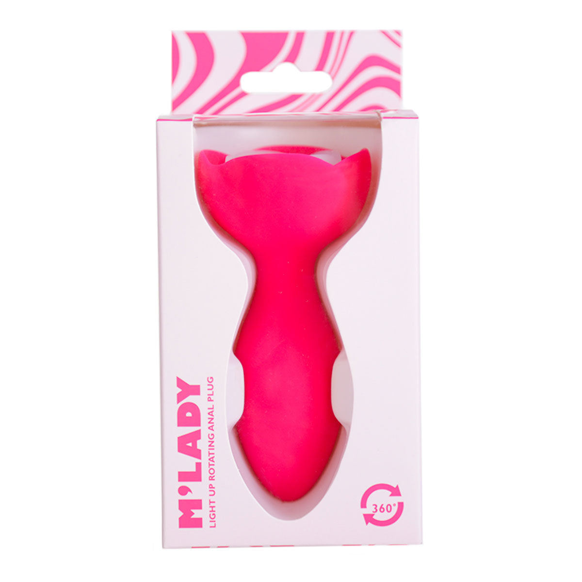 M'Lady - Light Up Rotating Anal Plug - Pink