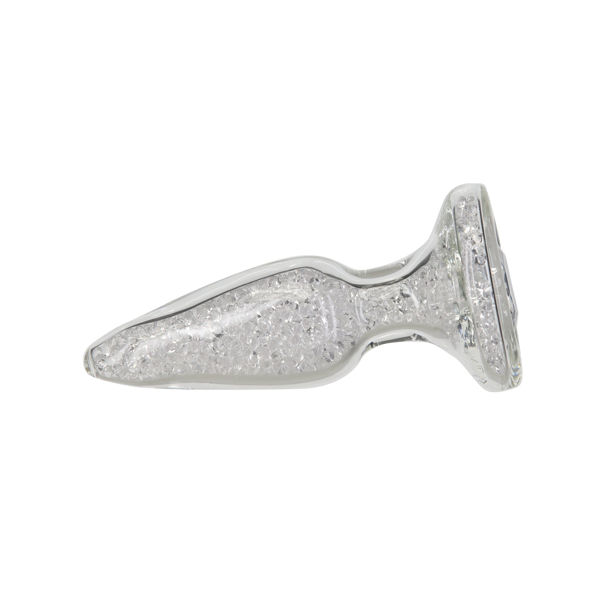 PILLOW TALK - FANCY - Luxurious Glass Anal Plug - Crystal Clear