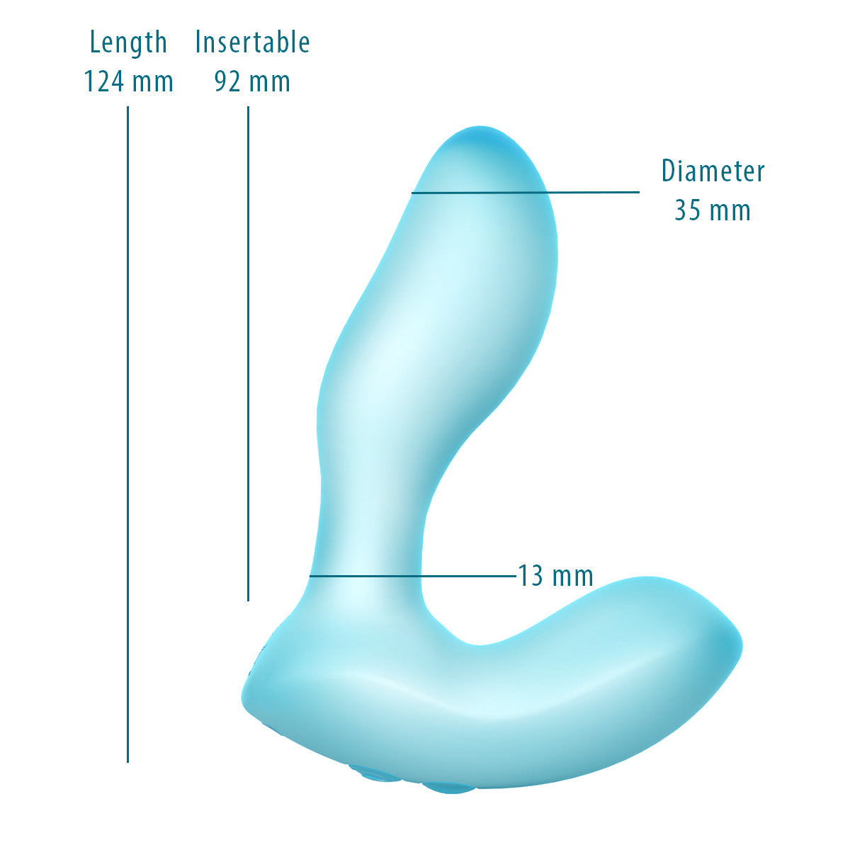 Vibromasseur en silicone Softies 5 po – Bleu