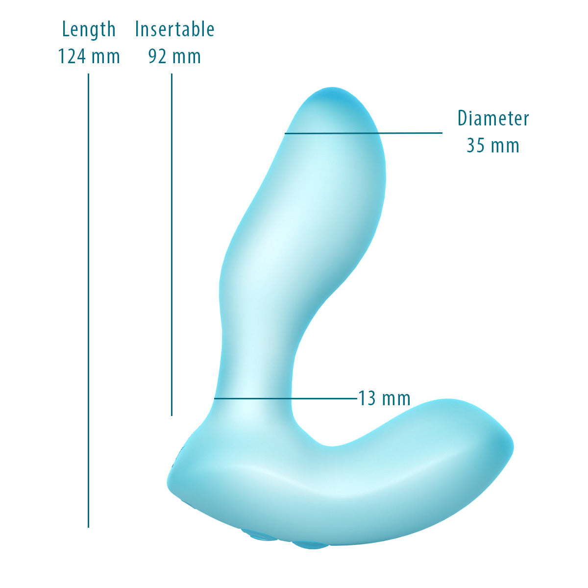Softies 5” Silicone Vibrator – Blue