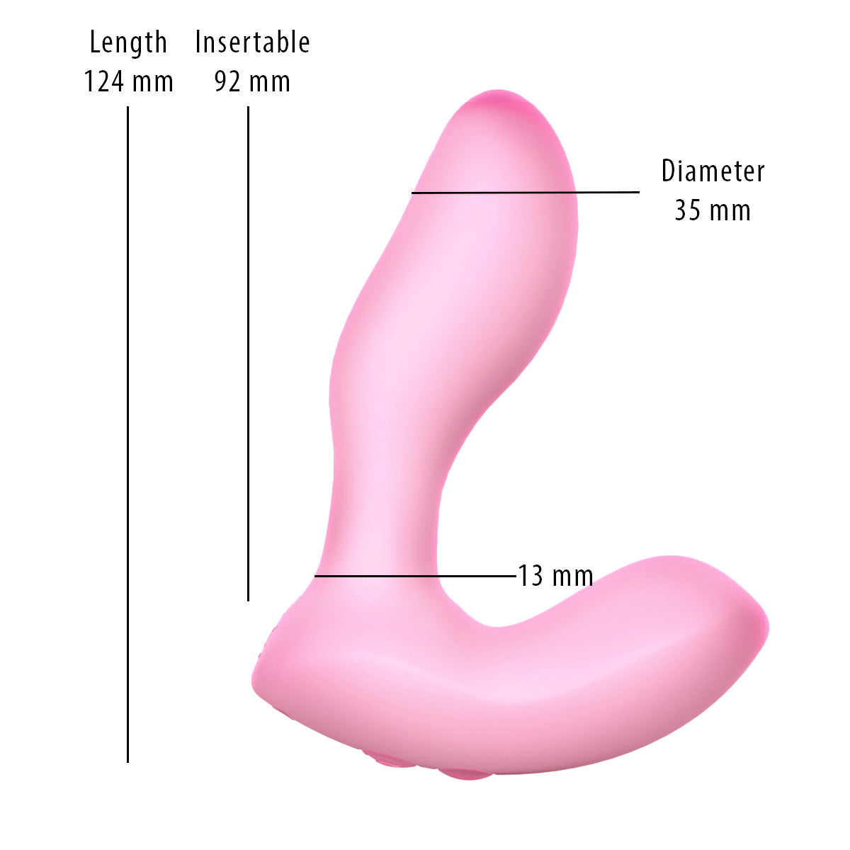 Vibromasseur en silicone Softies de 12,7 cm – Rose