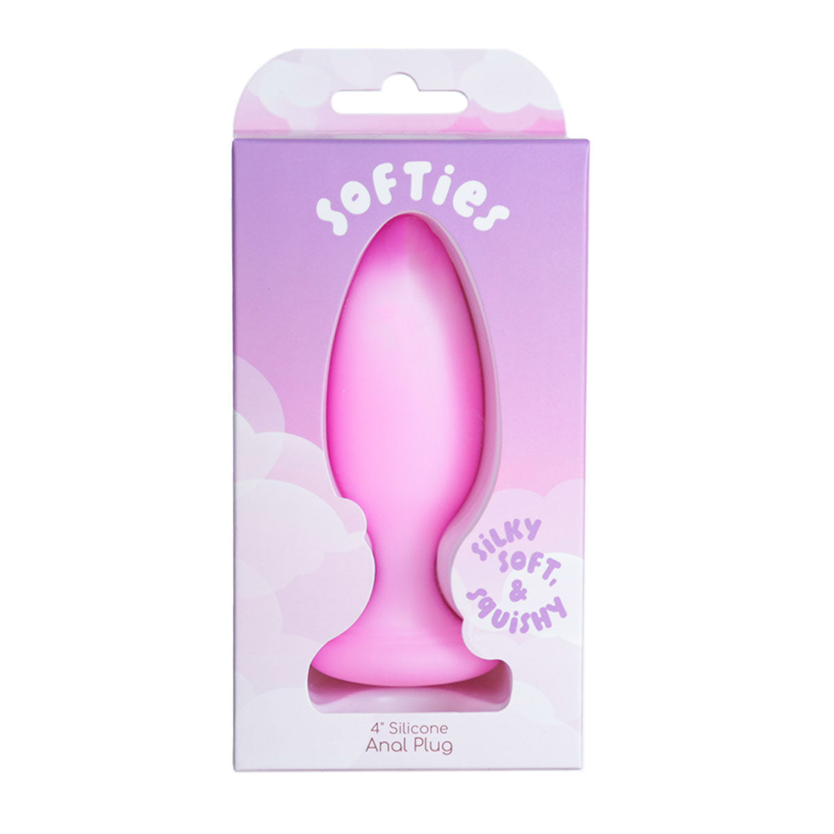 Softies Plug anal en silicone 10 cm – Rose