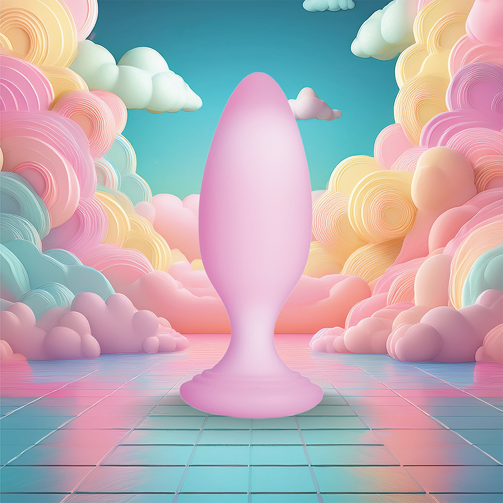 Softies Plug anal en silicone 10 cm – Rose
