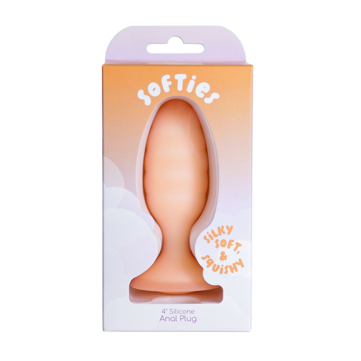 Softies Plug anal en silicone 10 cm – Orange
