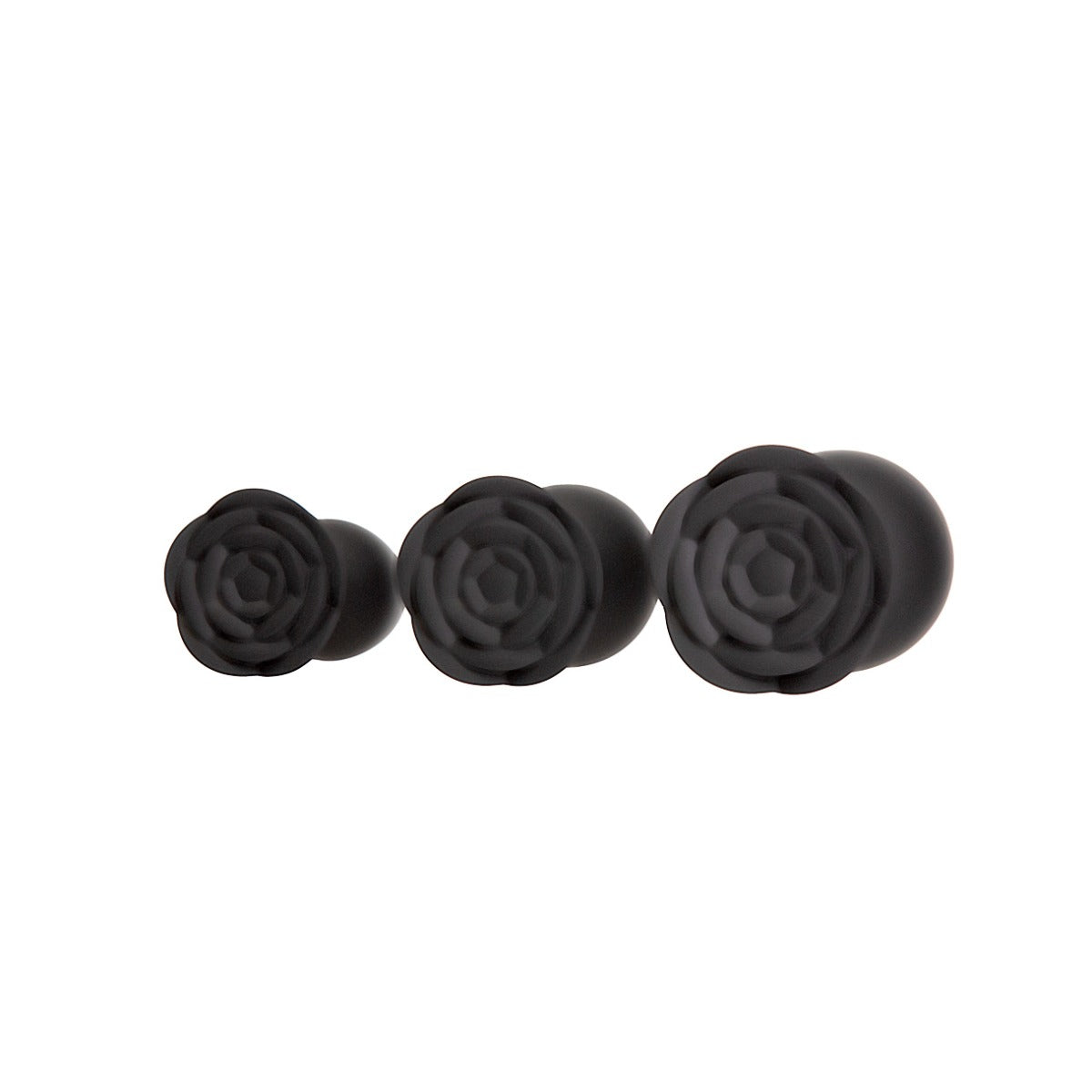 Roses Til' Dawn - Silicone Anal Plug Kit - Starter Kit - Black