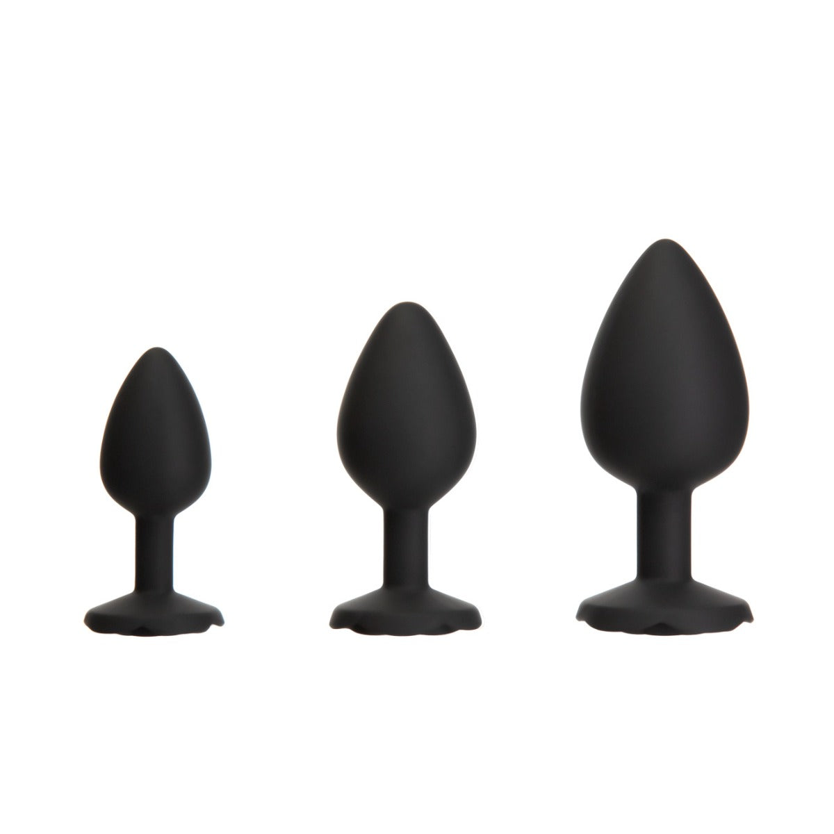 Roses Til' Dawn - Silicone Anal Plug Kit - Starter Kit - Black