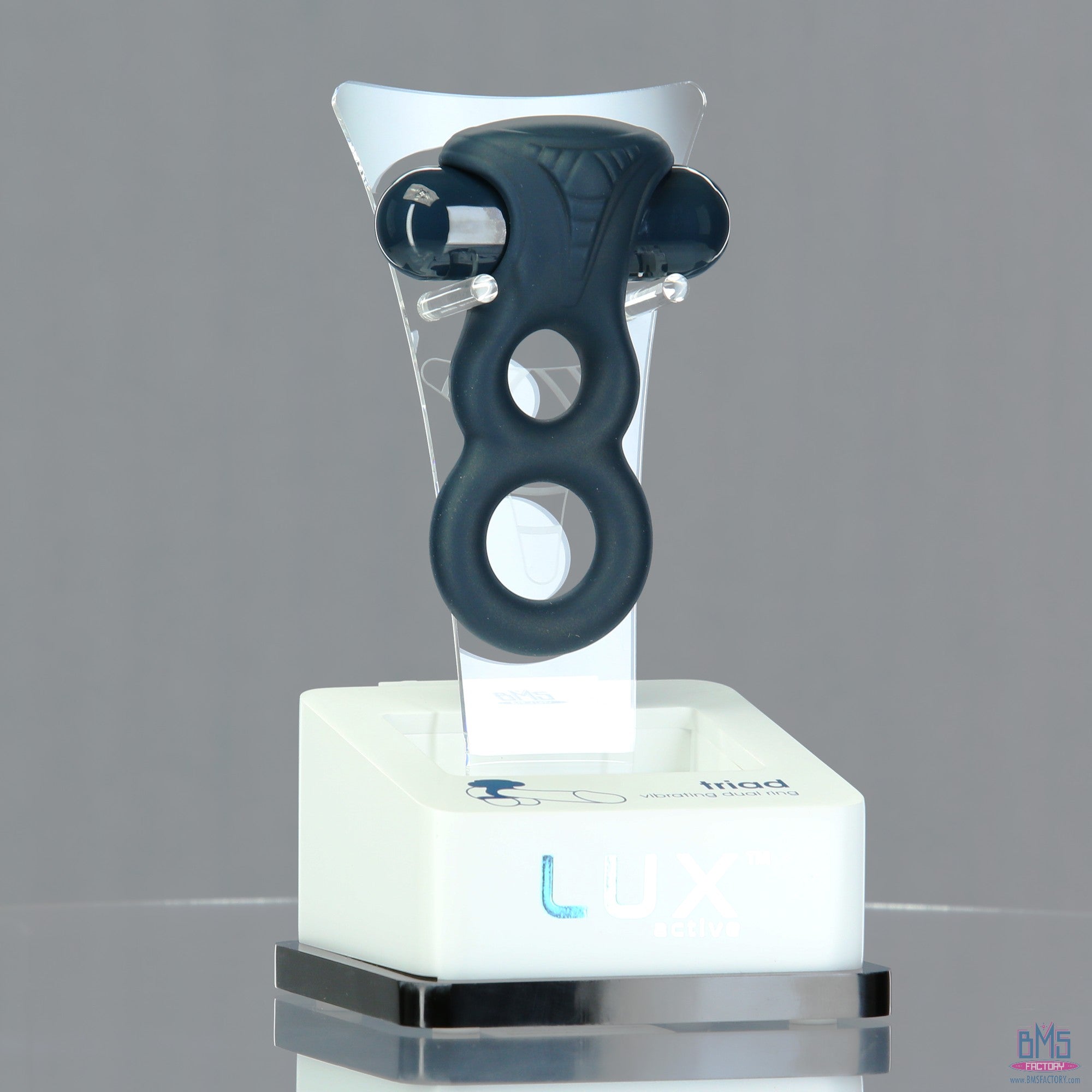 LUX active - Triad - Anneau pénien vibrant double de 4,5 pouces - Télécommande incluse