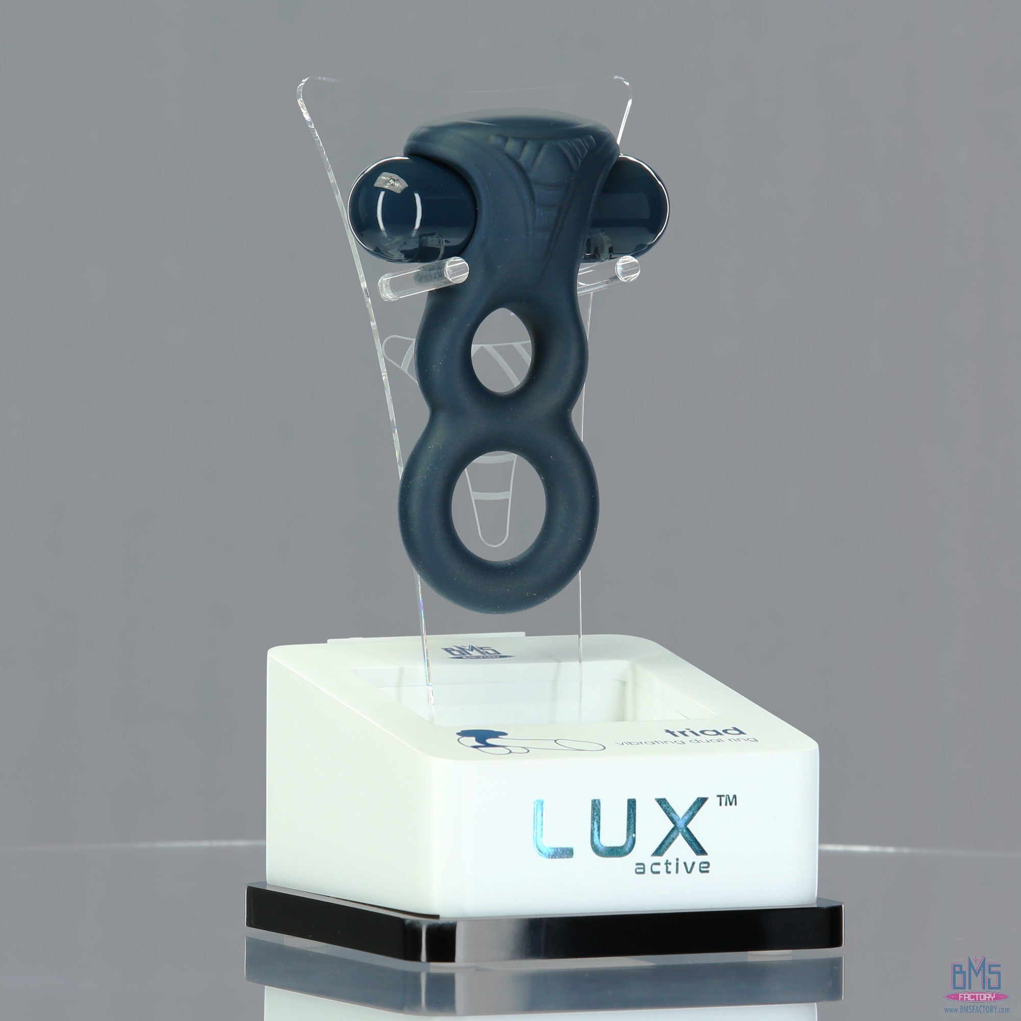 LUX active - Triad - Anneau pénien vibrant double de 4,5 pouces - Télécommande incluse