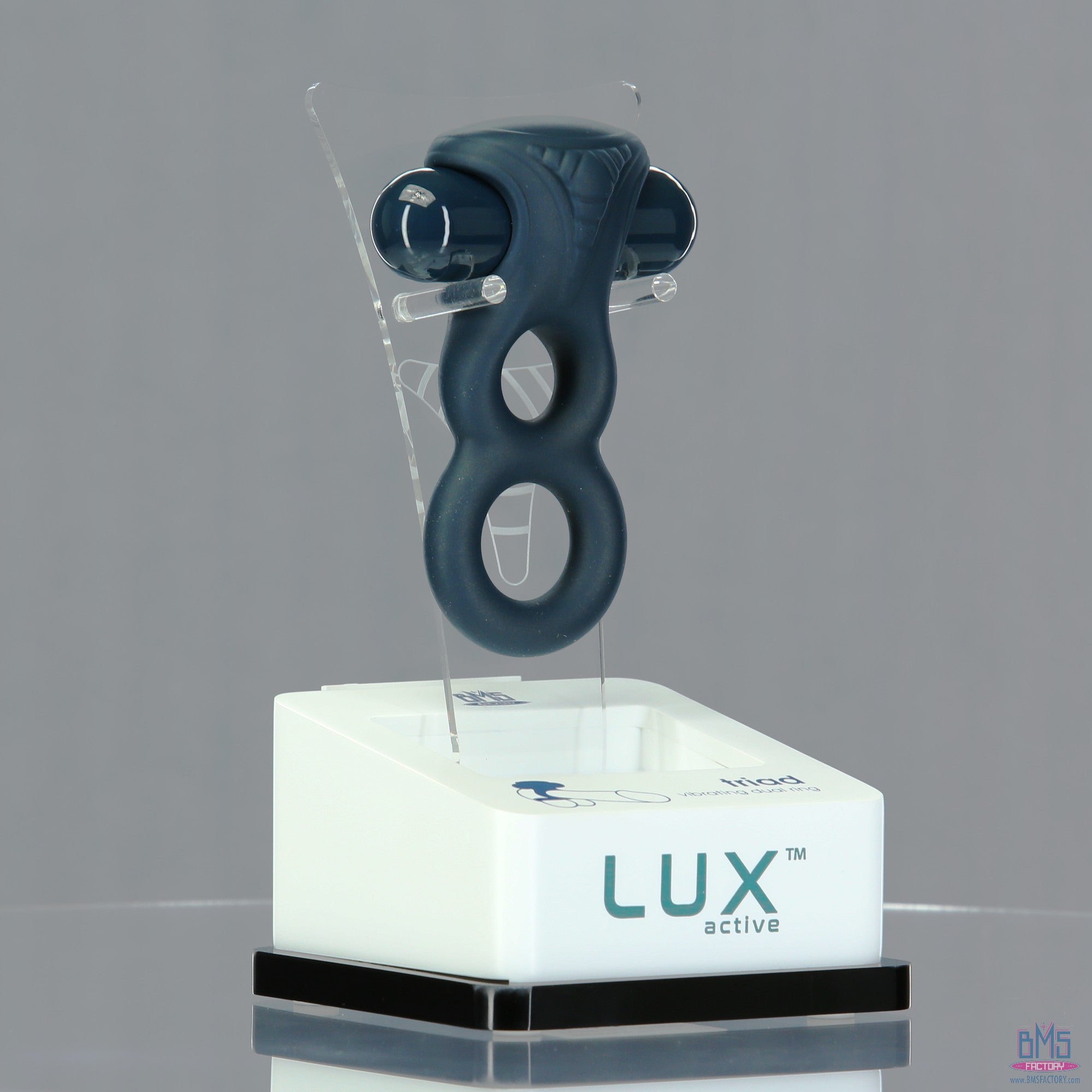 LUX active - Triad - Anneau pénien vibrant double de 4,5 pouces - Télécommande incluse