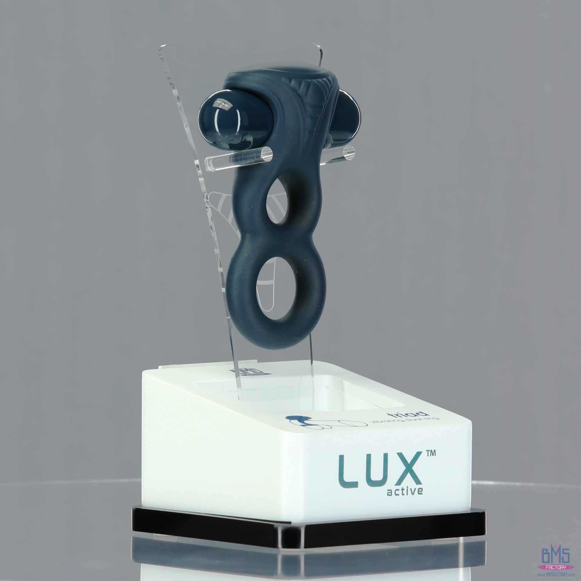 LUX active - Triad - Anneau pénien vibrant double de 4,5 pouces - Télécommande incluse