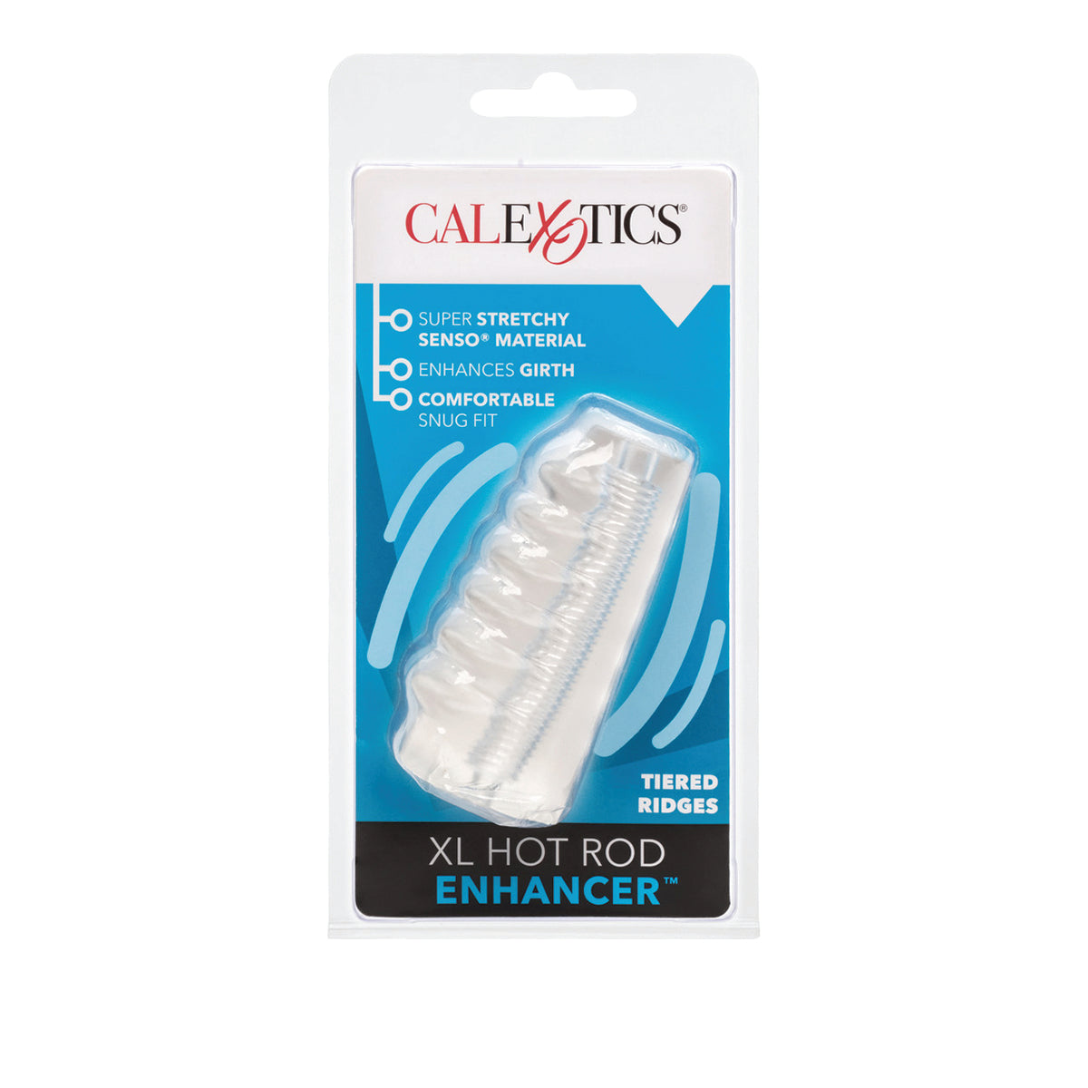 CALEXOTICS® - Bigger and Better Tiered Ridges Hot Rod Enhancer - Clear