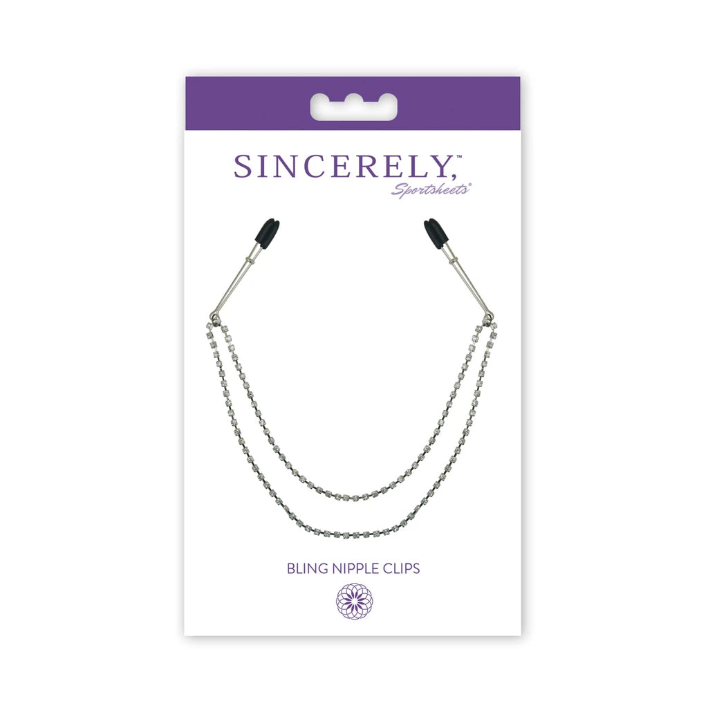 Sportsheets Sincerely – Bling Tweezer Nipple Clips