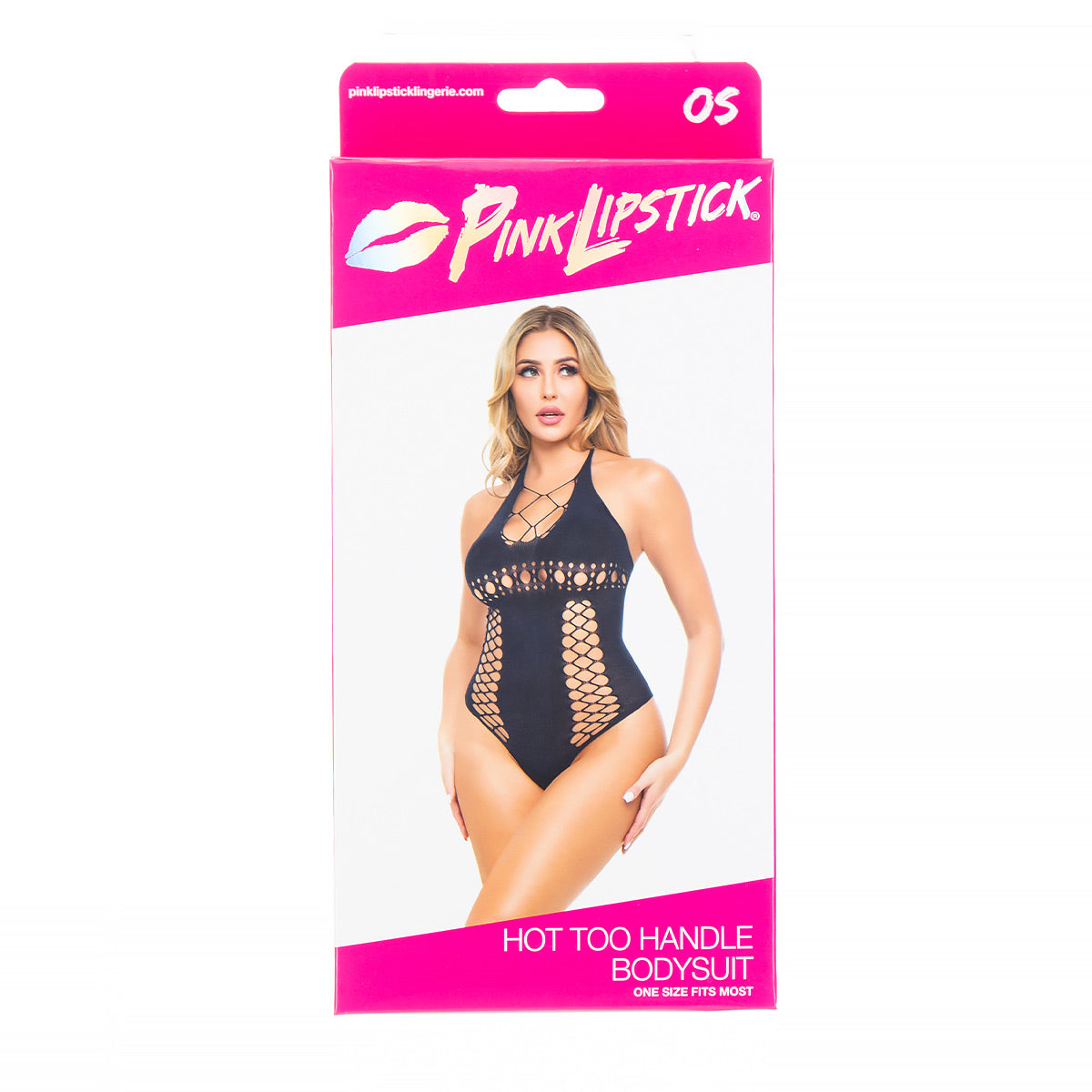 Body Teddy Noir OS Rose Lèvres Trop Chaud