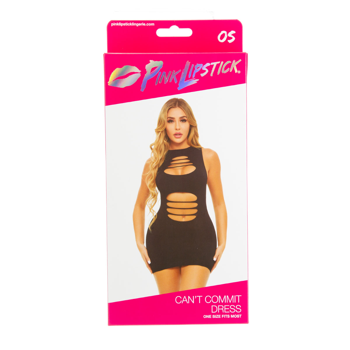 PINK LIPSTICK - Can't Commit Dress - One Size Fits Most Fits Most - Black