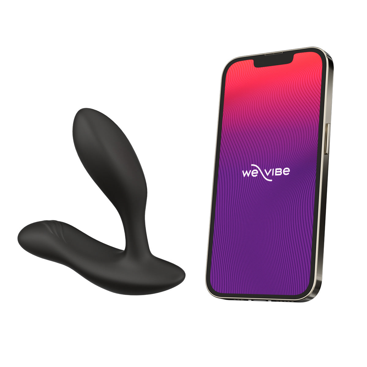 We-Vibe® Vector+ - Vibrating Prostate Massager - Charcoal Black