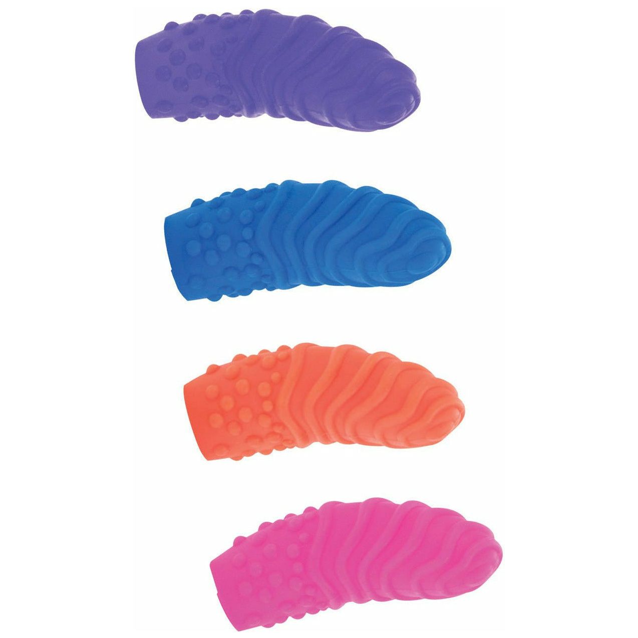 CALEXOTICS® - Intimate Play Posh Silicone Finger Swirls - Assorted Colors
