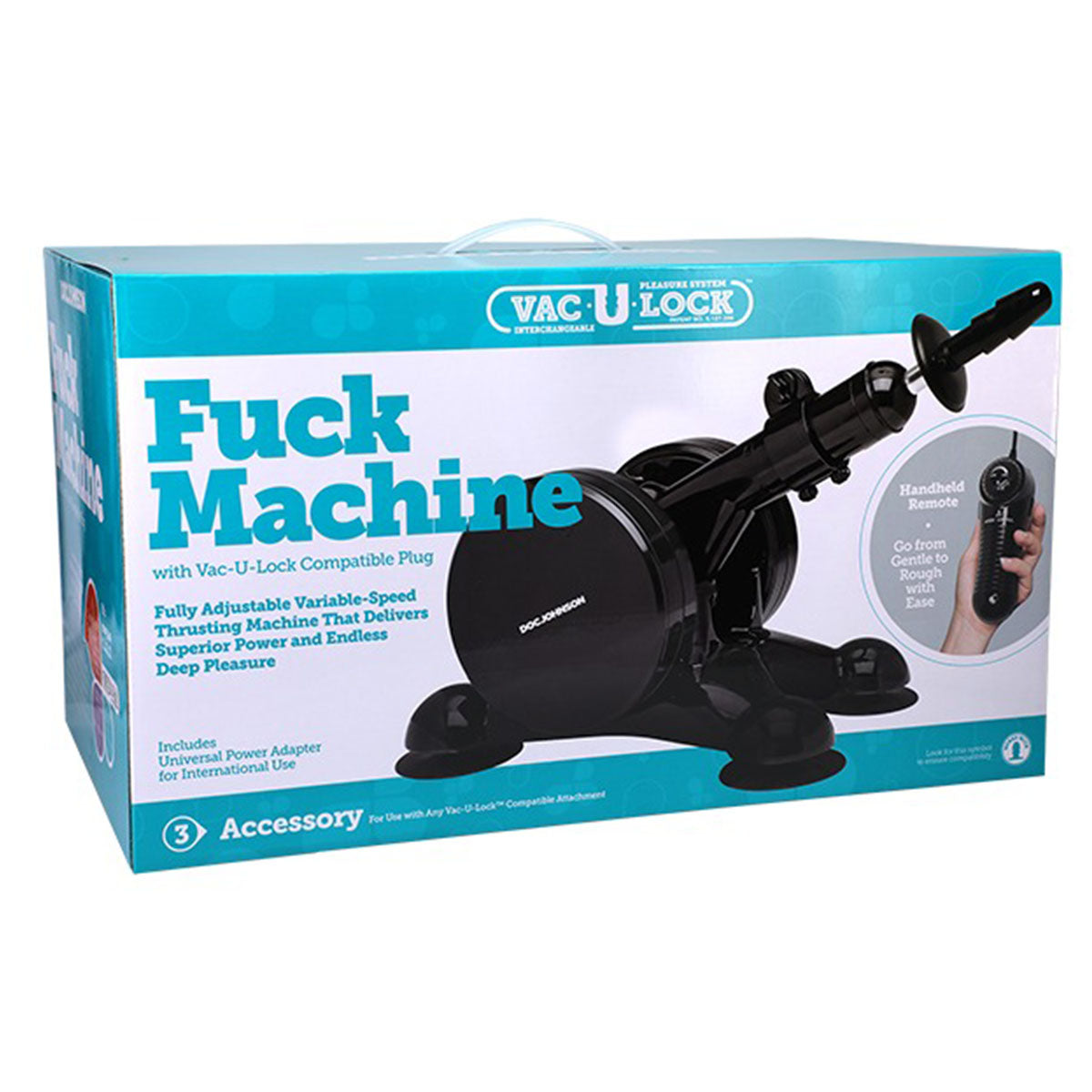 DOC JOHNSON® - Vac-U-Lock Fuck Machine with Compatible Plug