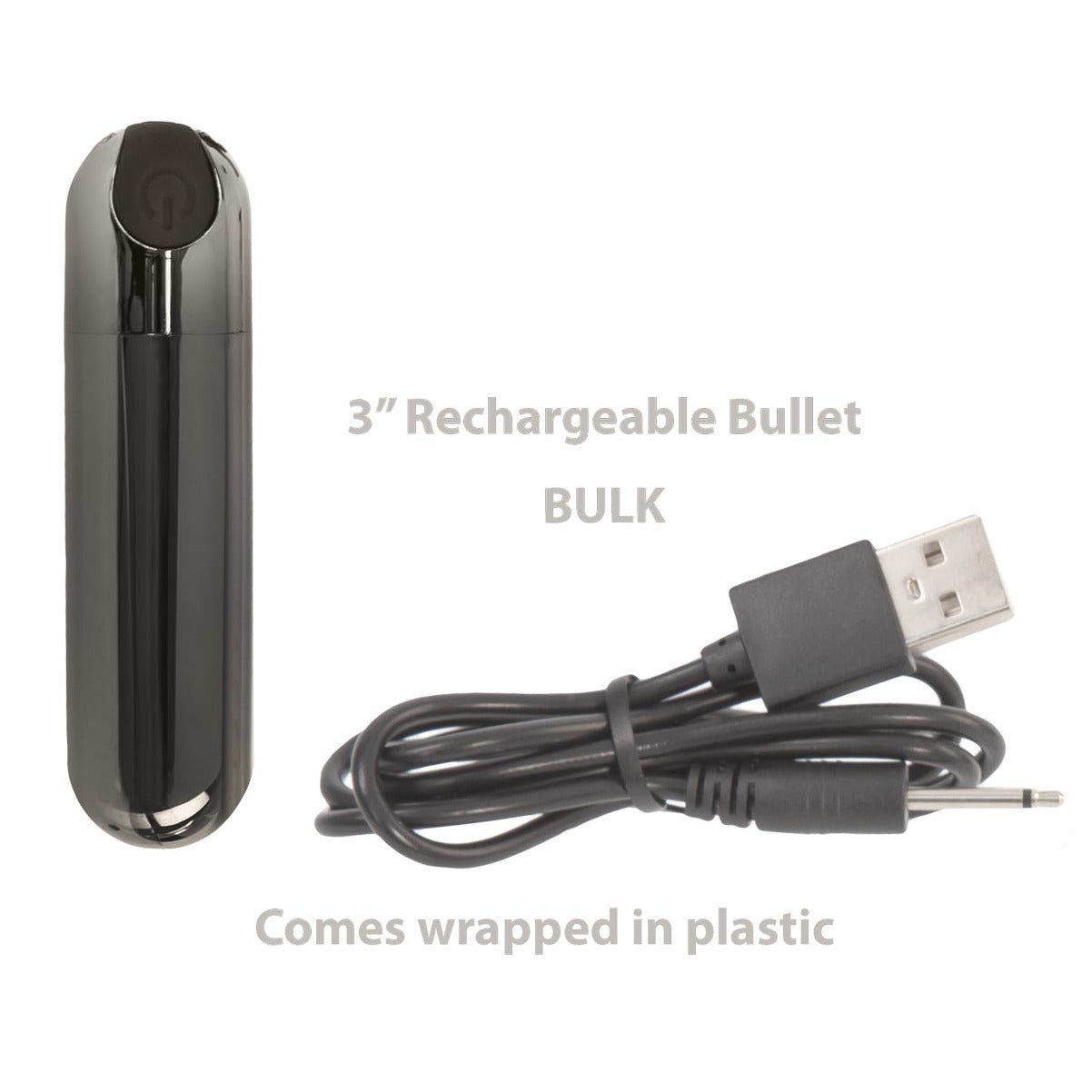 BMS - Vibrateur Bullet - Rechargeable - Métal Brossé