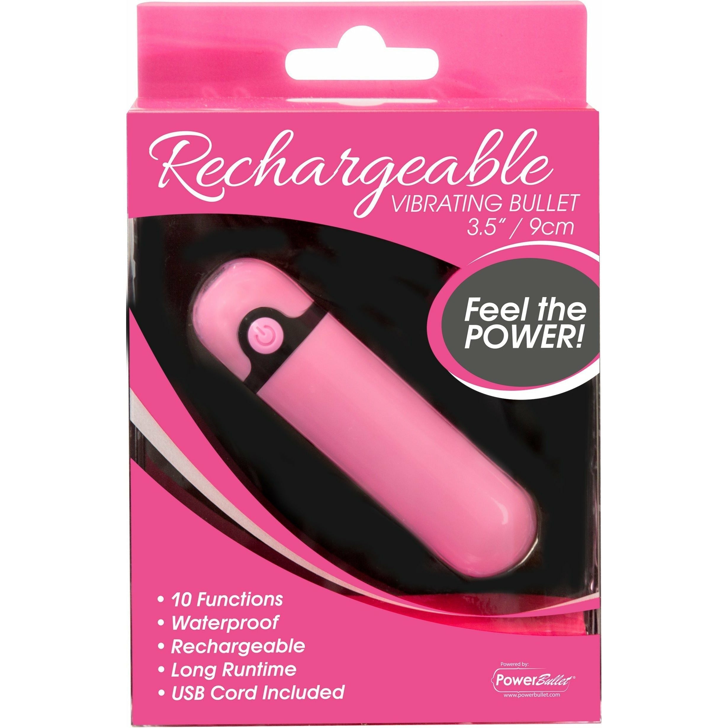 Simple & True 3.5" Bullet Vibrator - Rechargeable - Pink