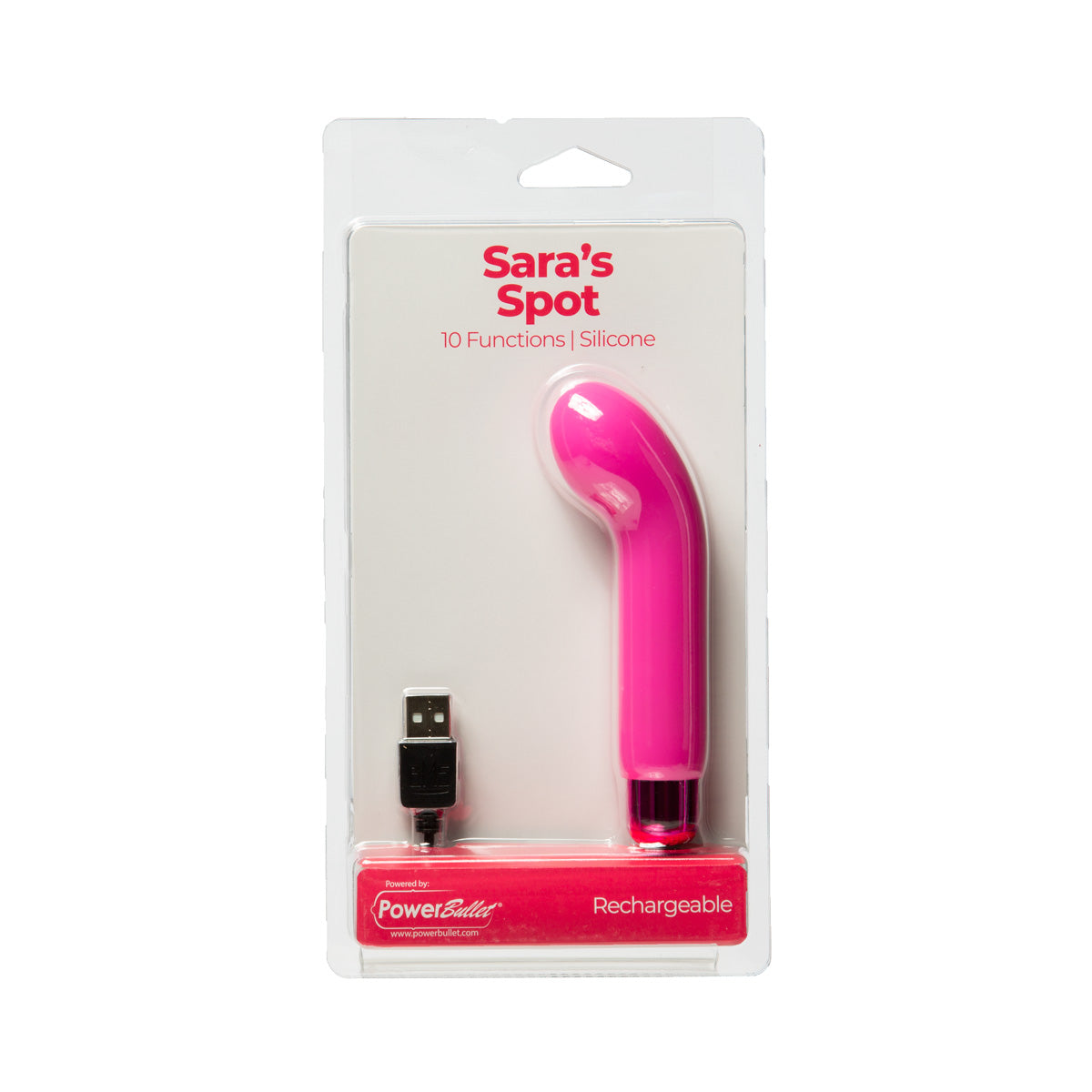 PowerBullet - Sara's Spot - Compact G-Spot Vibrator - Pink