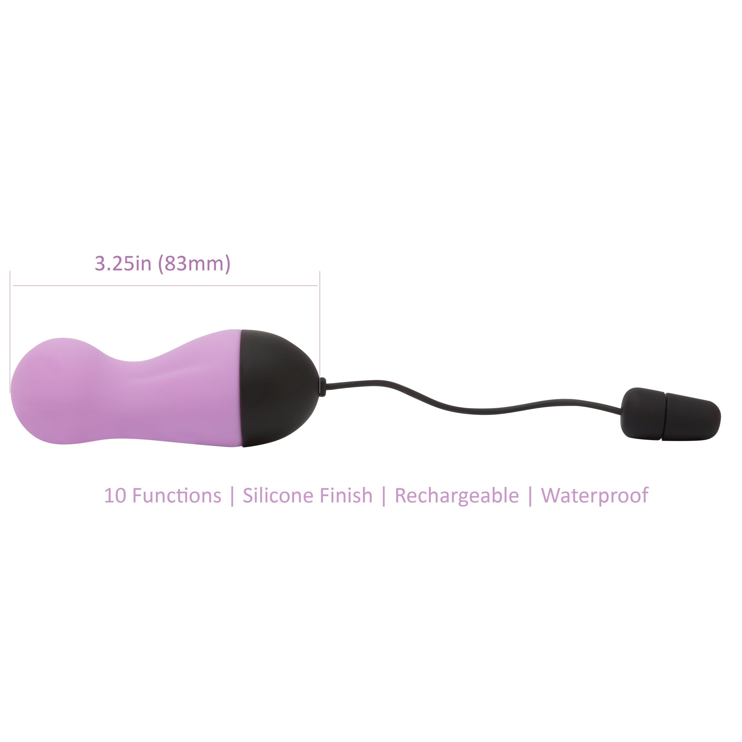 PowerBullet - Remote Control Vibrating Egg - Rechargeable - Purple
