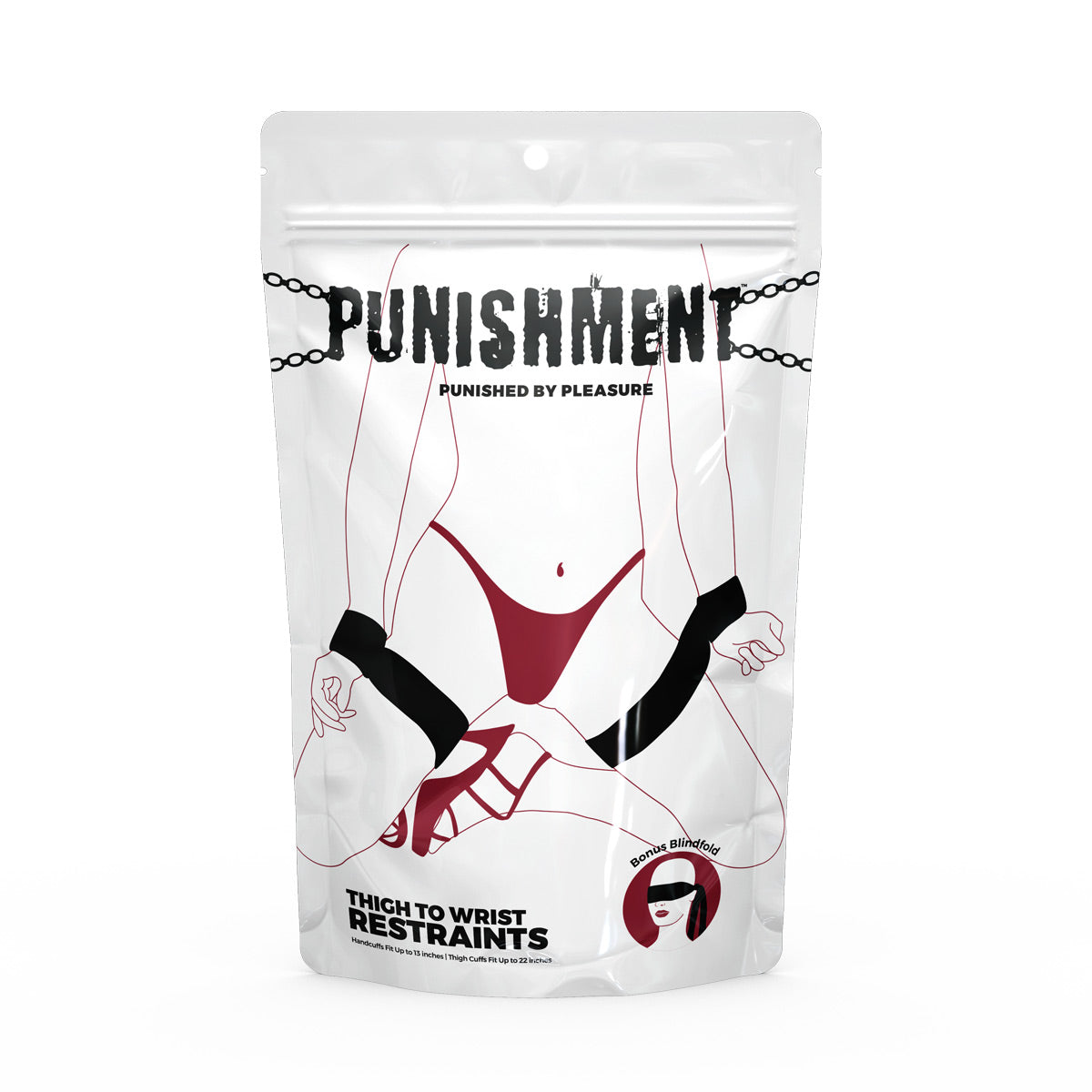 Punition - Contraintes Cuisse-Poignet - Noir