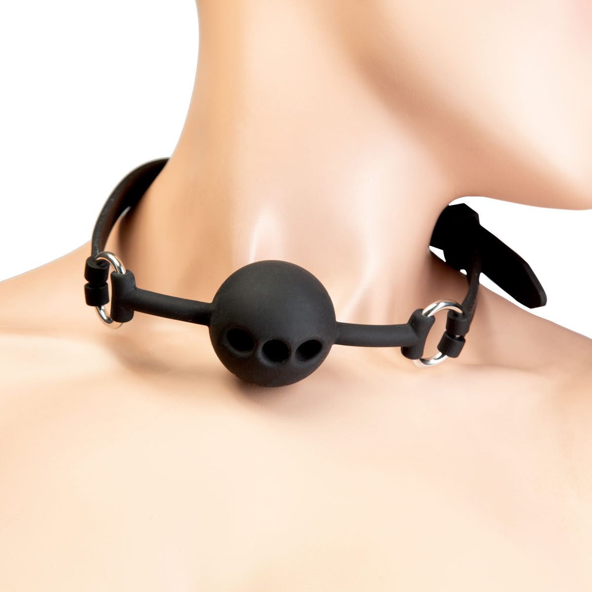 Punition - Bâillon boule en silicone - Noir