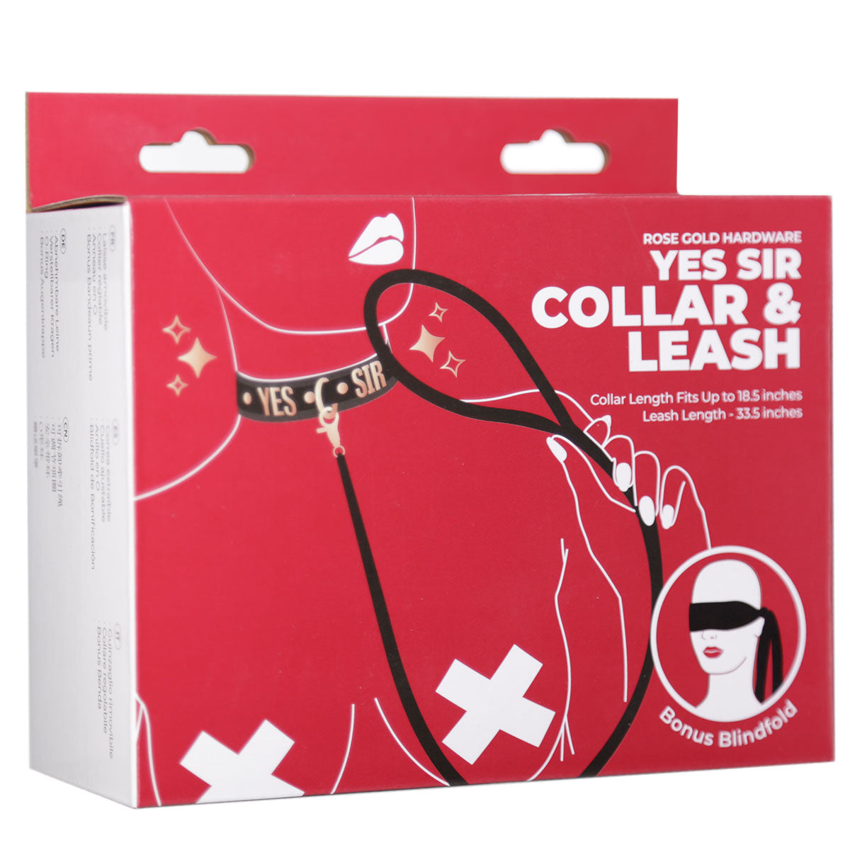 Collier et Laisse Rose Gold « Oui Monsieur »