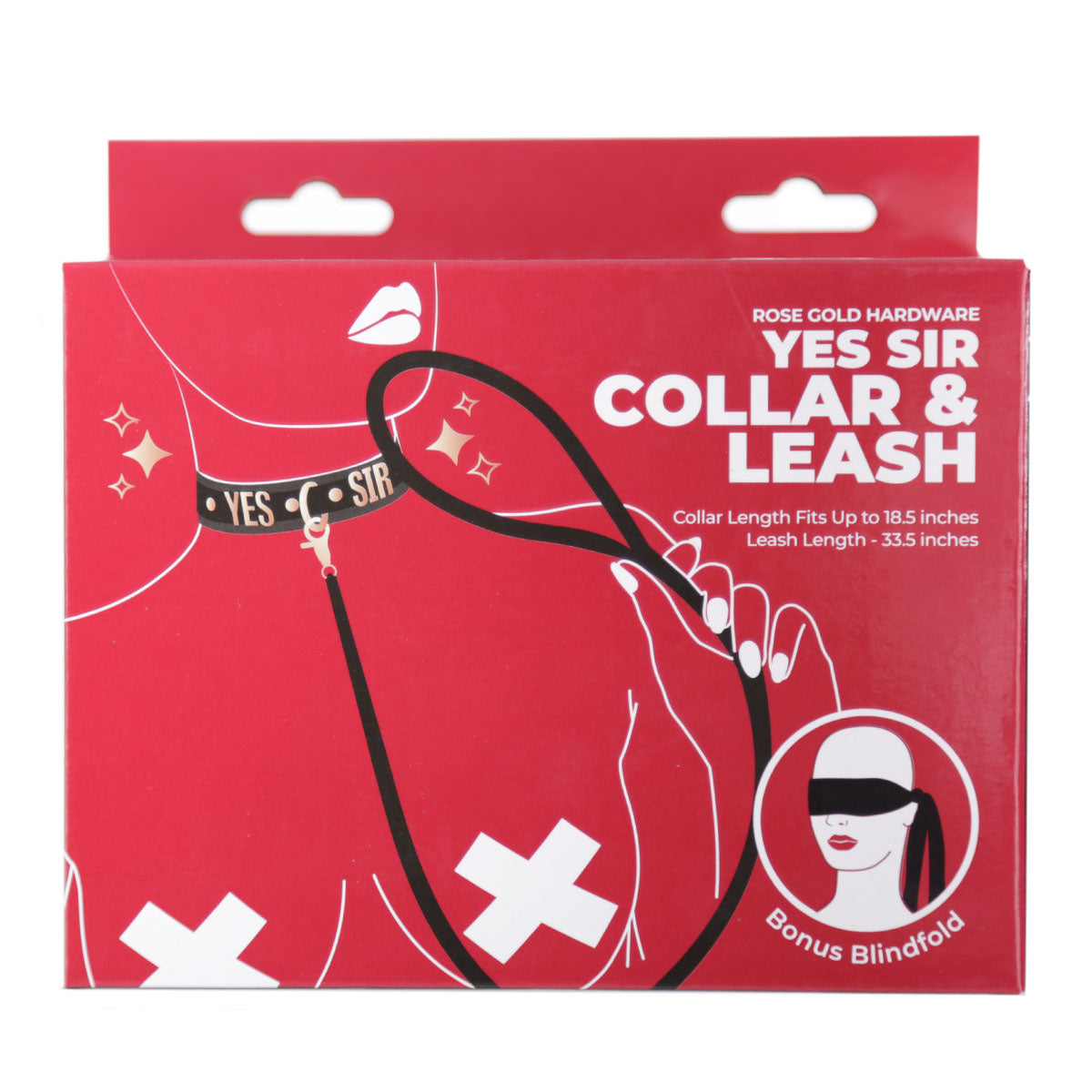 Collier et Laisse Rose Gold « Oui Monsieur »