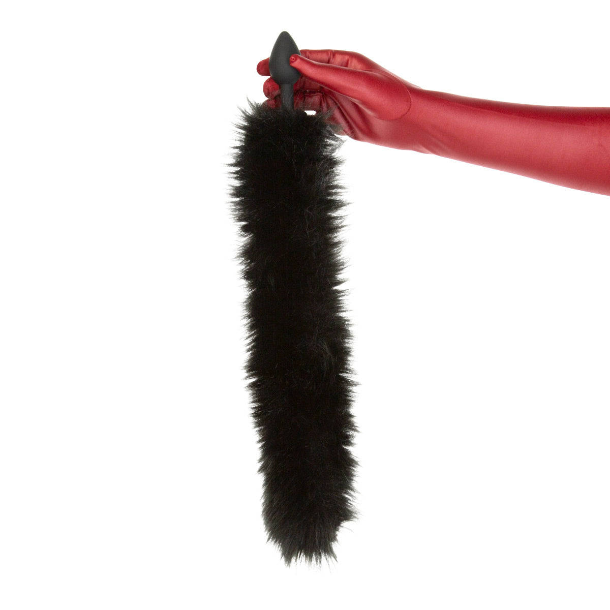 Punishment - Fox Tail Silicone Anal Plug - Black