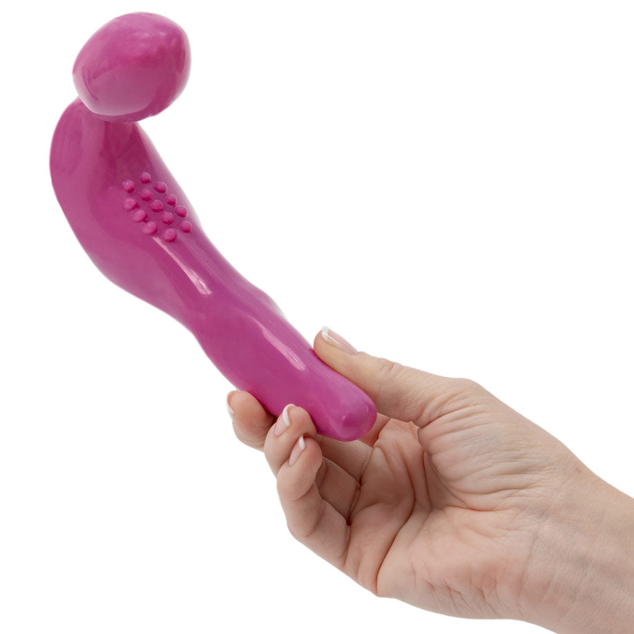 Pure Love® - Godemichet Ventouse Sans Bretelles en Silicone avec Balle Vibrante – Rose