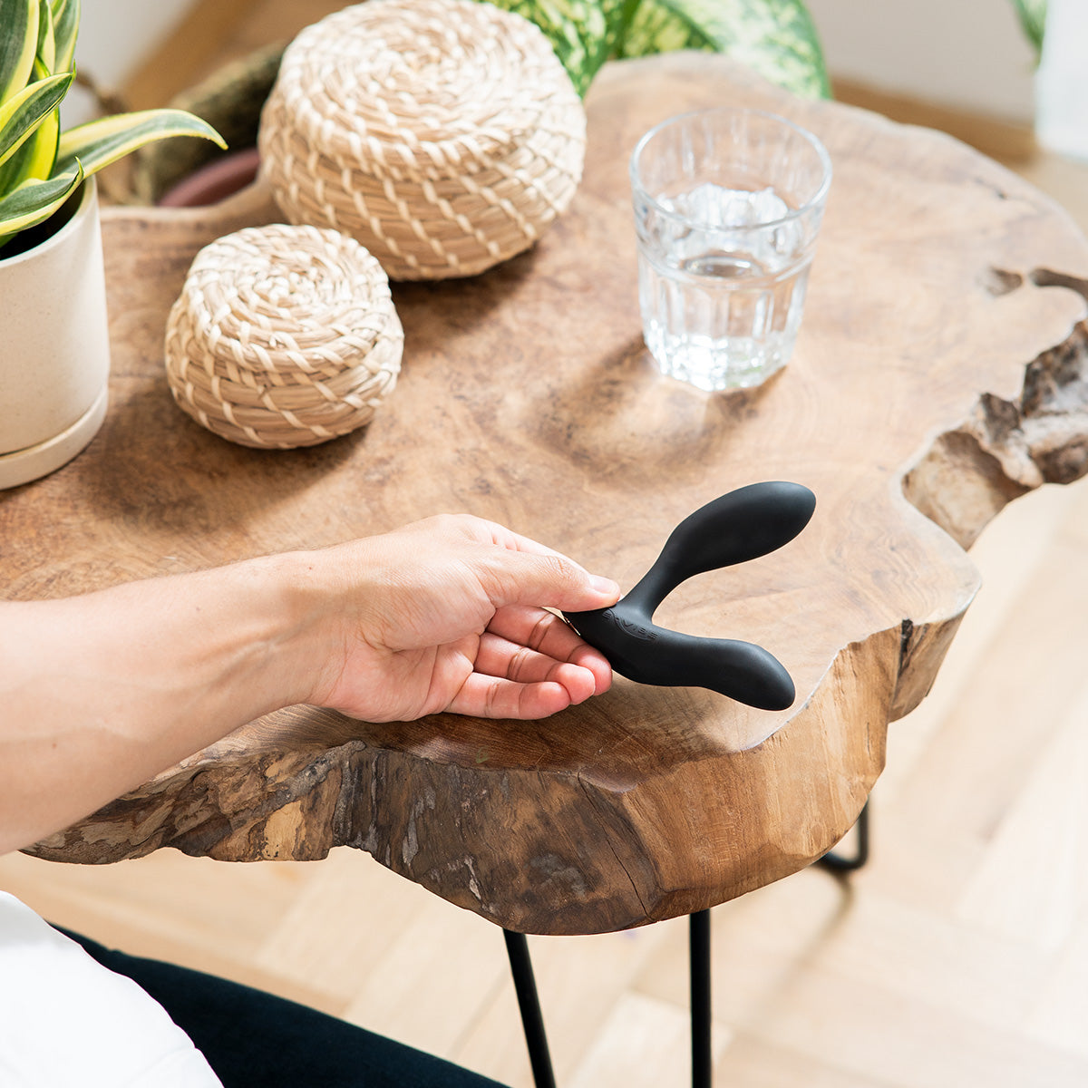 We-Vibe® Vector+ - Vibrating Prostate Massager - Charcoal Black