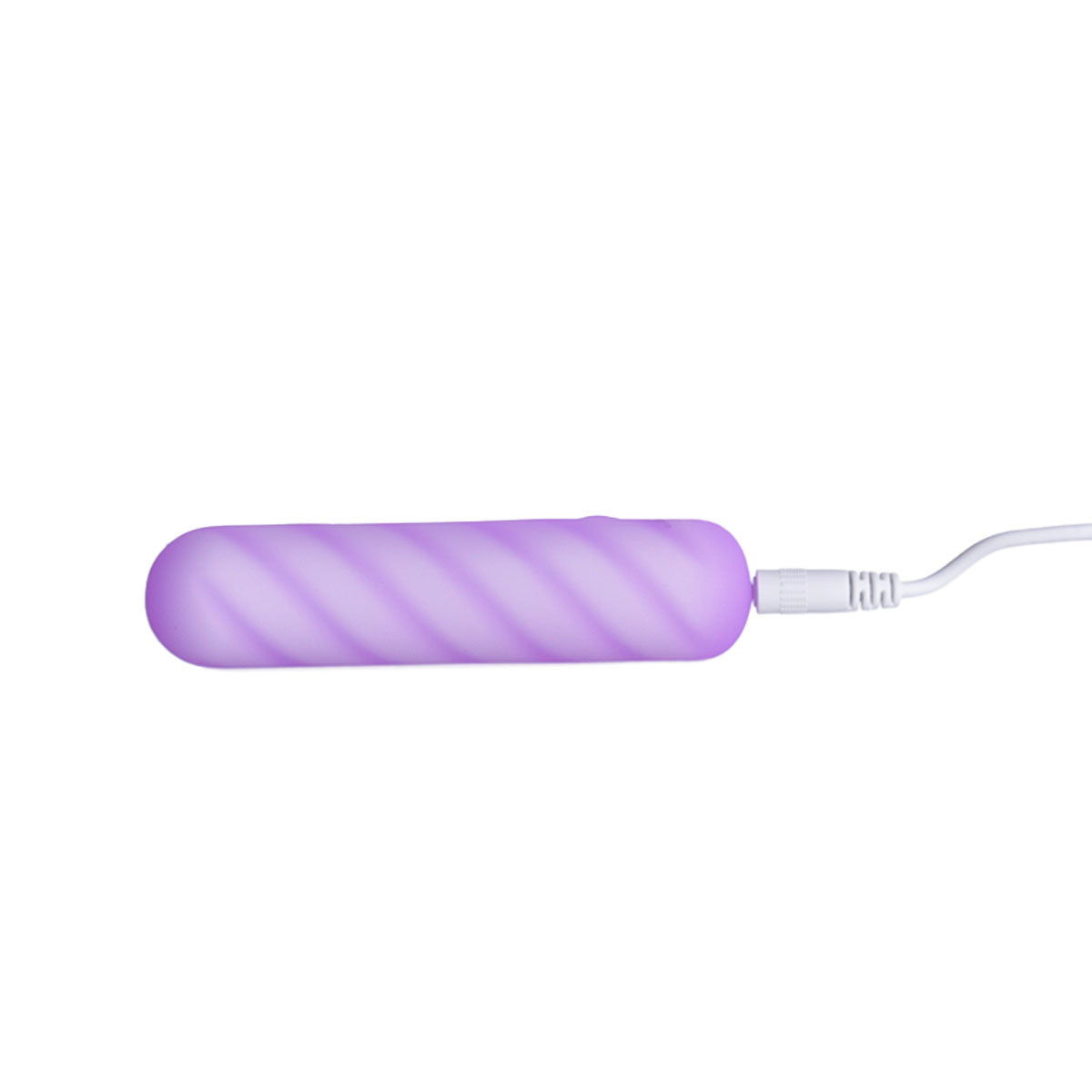 Vibromasseur double en silicone souple 4" – Violet