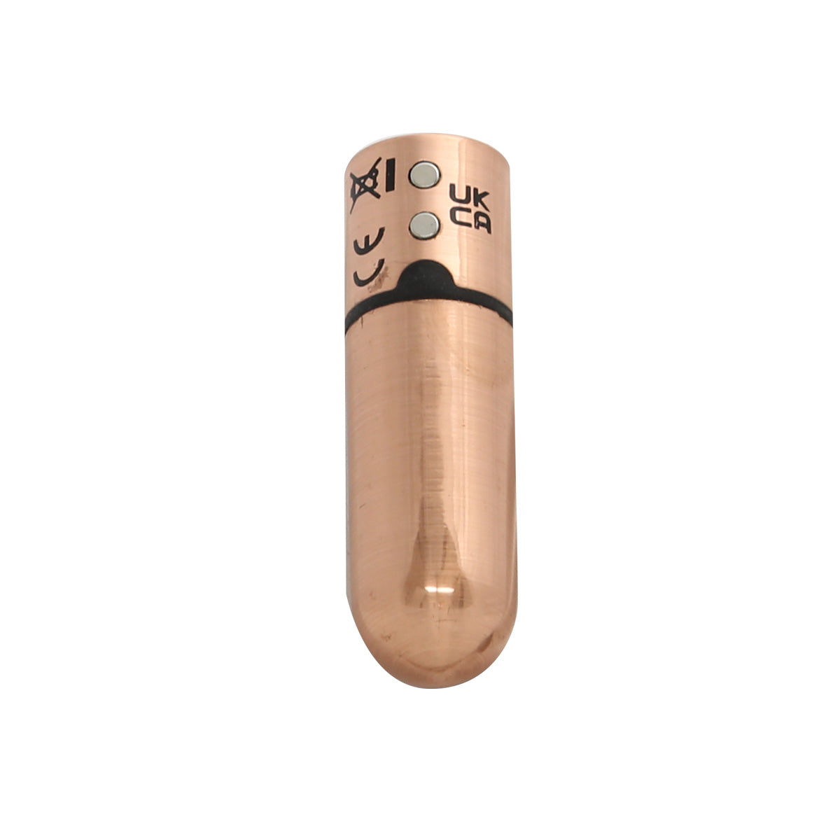 BMS - First-Class Bullet - Vibromasseur Balle 2,5" avec Pochette Porte-clés - Or Rose