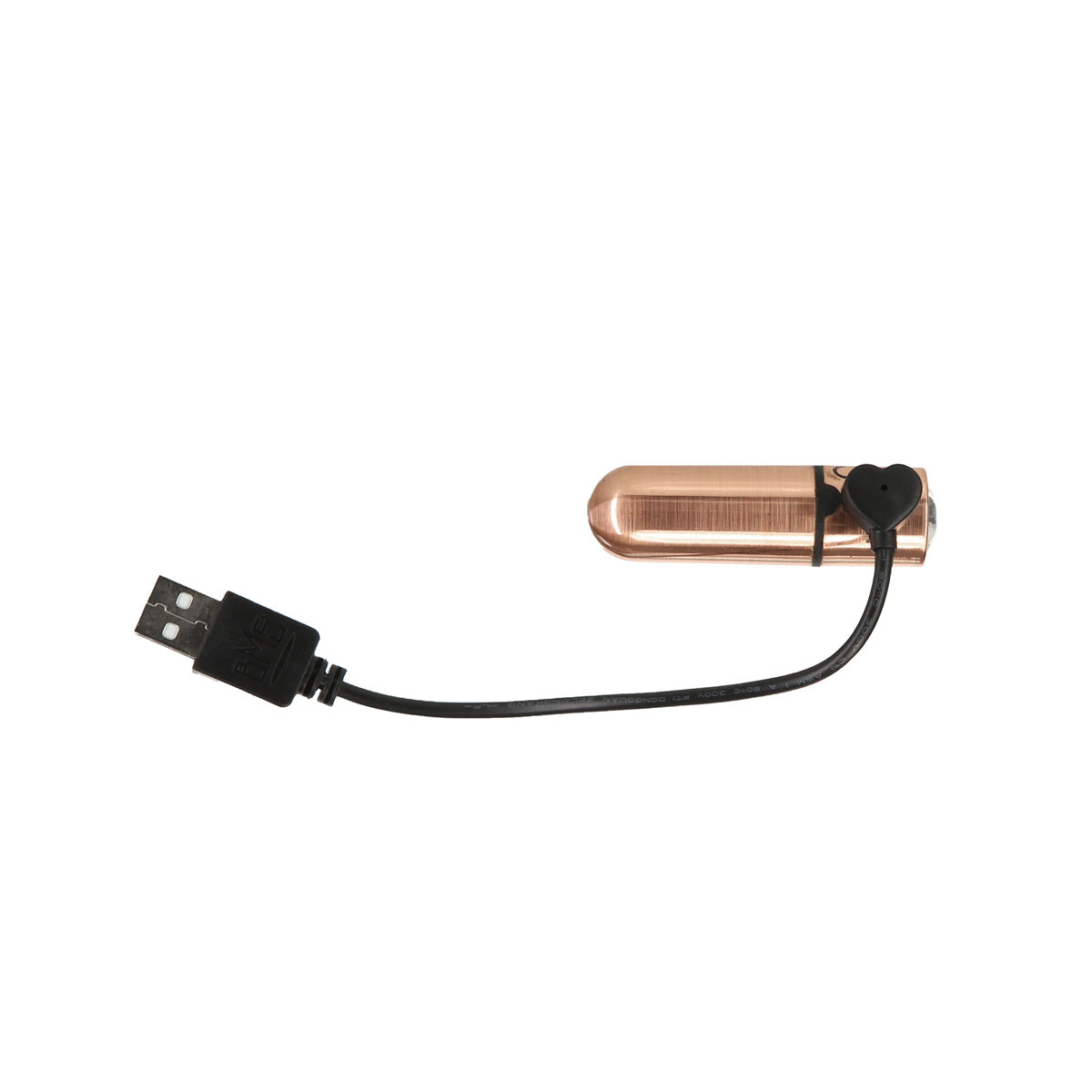 BMS - First-Class Bullet - 2.5" Bullet Vibrator with Key Chain Pouch - Rose Gold