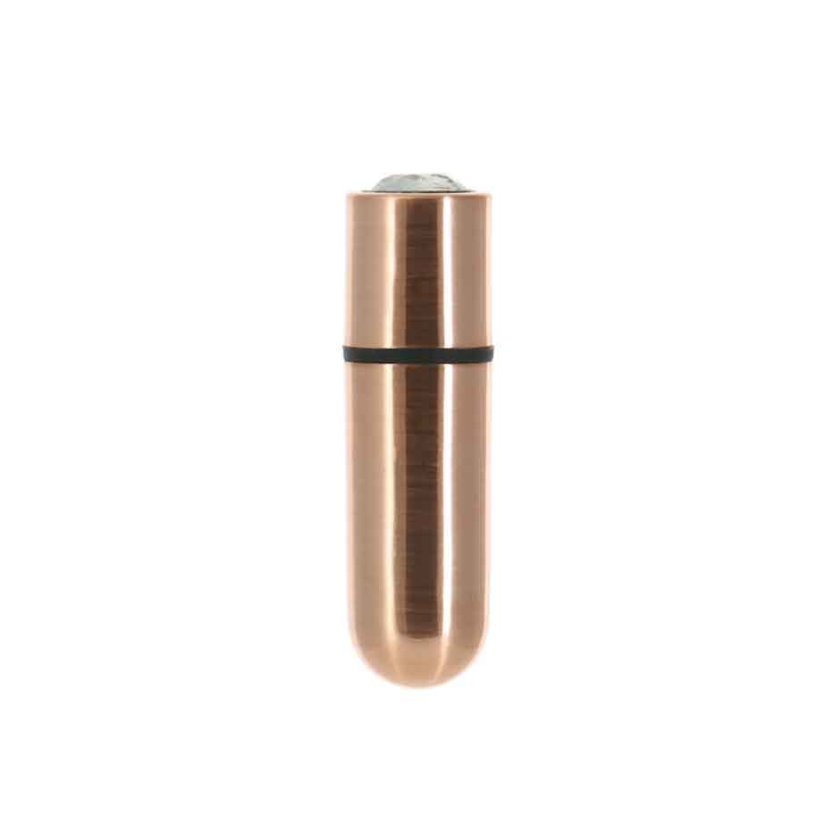 BMS - First-Class Bullet - 2.5" Bullet Vibrator with Key Chain Pouch - Rose Gold