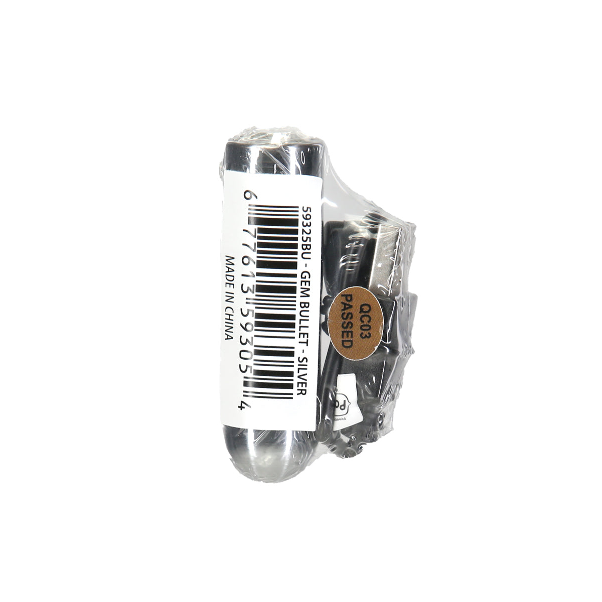 BMS - Balle de première classe - Vibromasseur Balle 2,5" - Argent