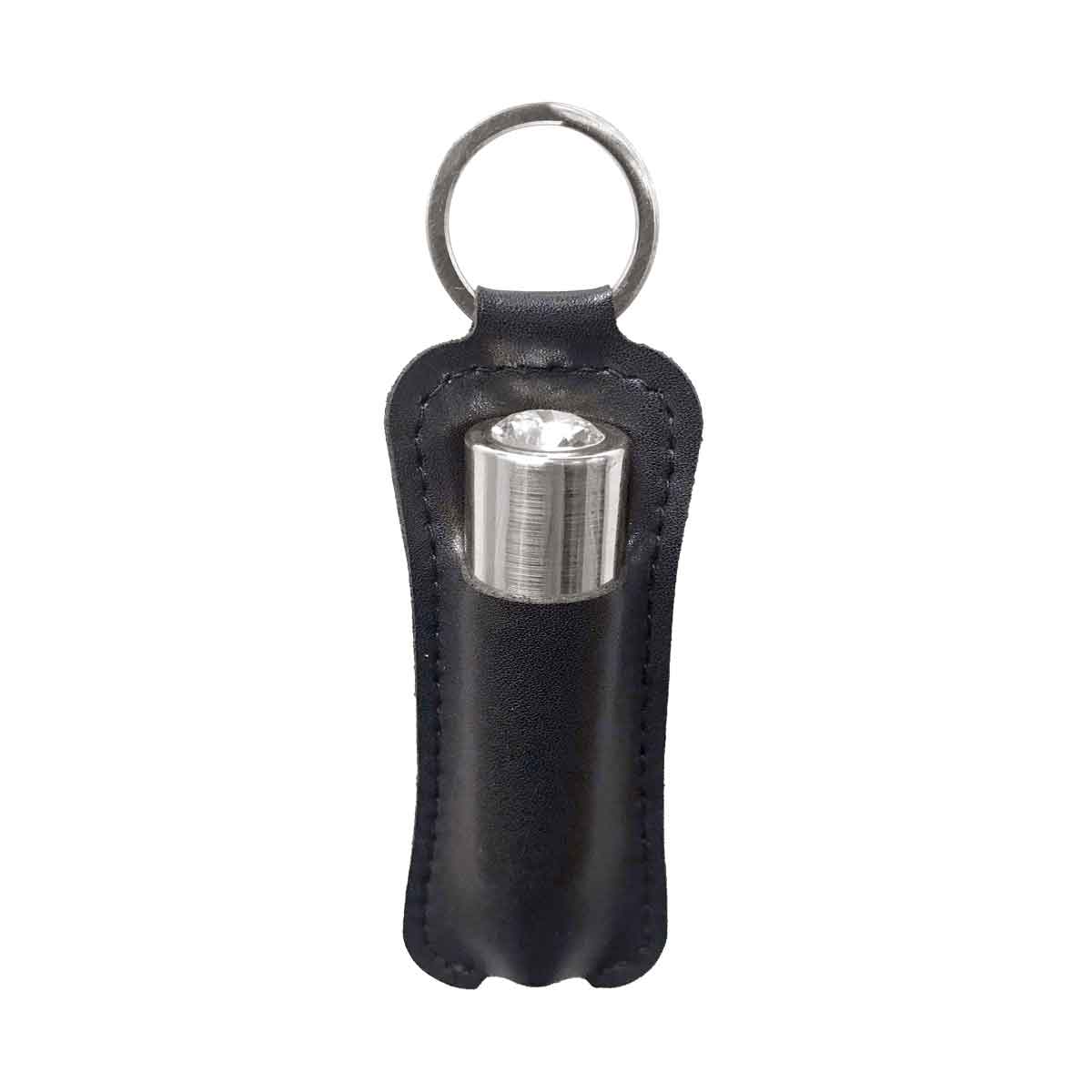 BMS - First-Class Bullet - 2.5" Bullet Vibrator with Key Chain Pouch - Silver