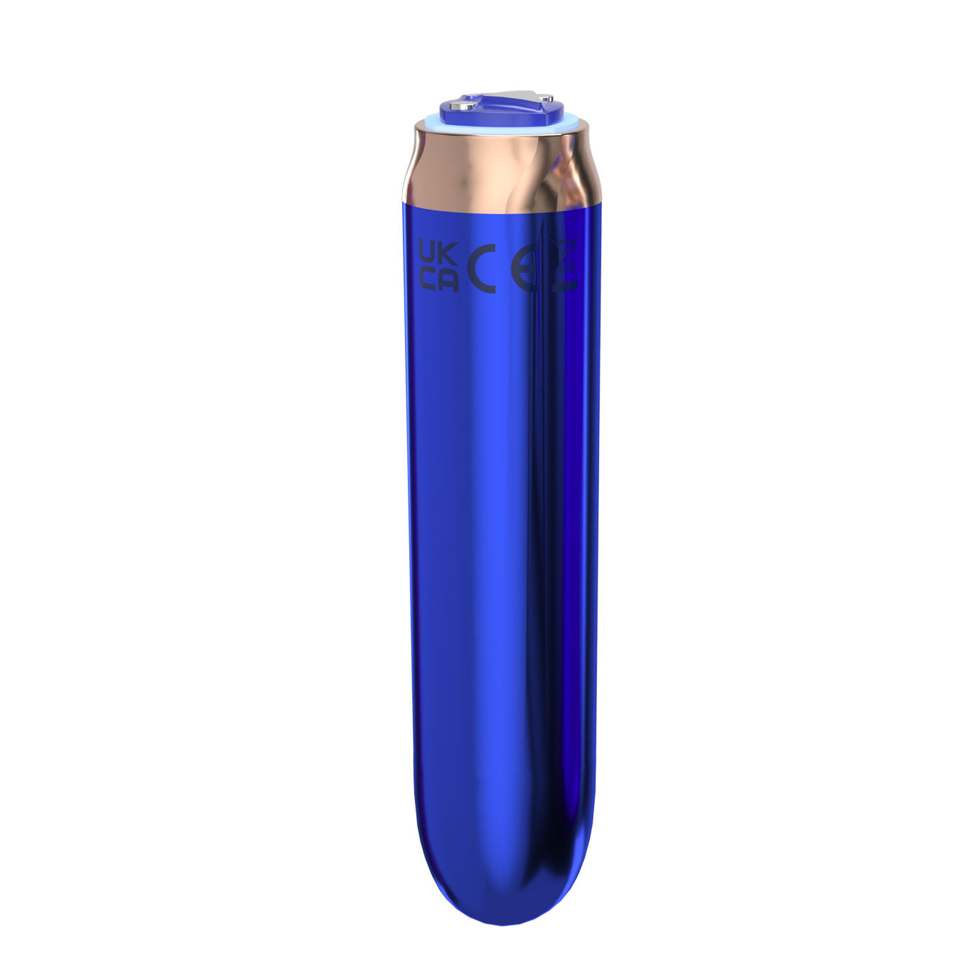Swan - Vibrateur à balles maximales + manchette confortable en silicone - Bleu