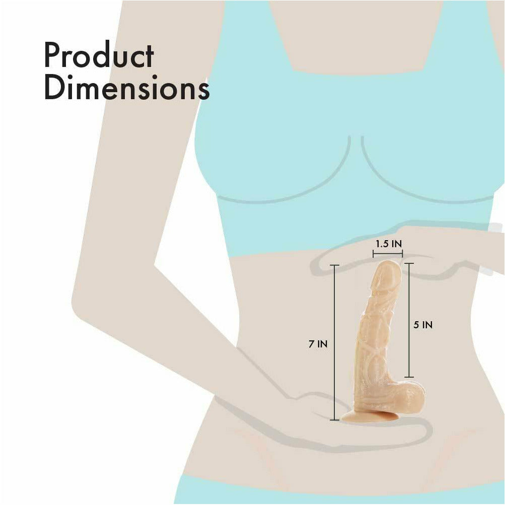 Pure Love® - Lil’ Larry Rotating Vibrating Dong with Wired Remote