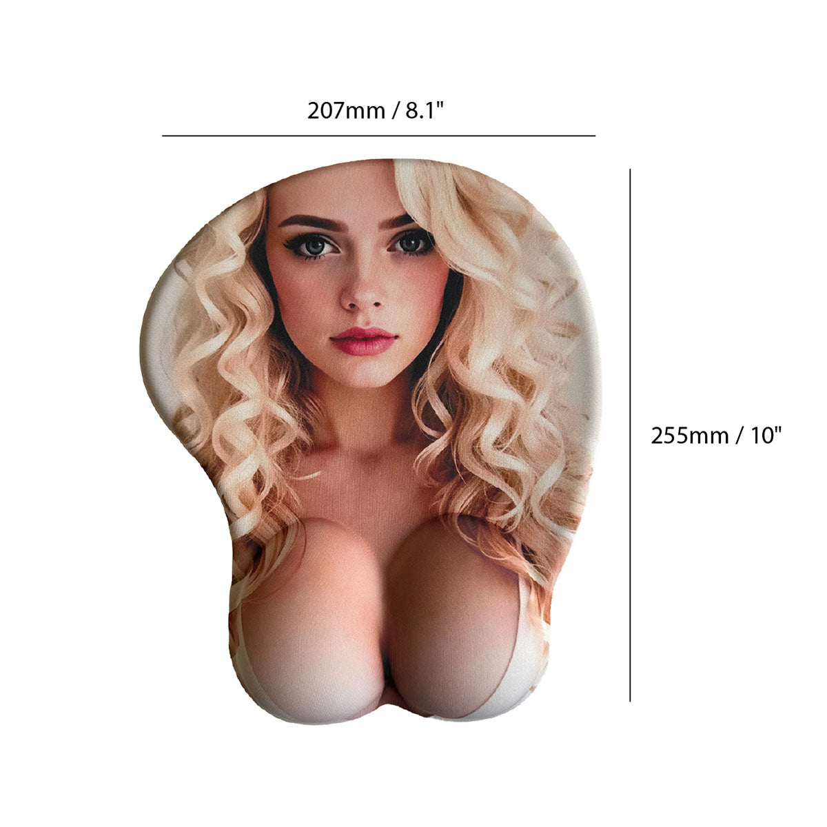 Tapis de souris Anime – Blonde avec soutien-gorge blanc