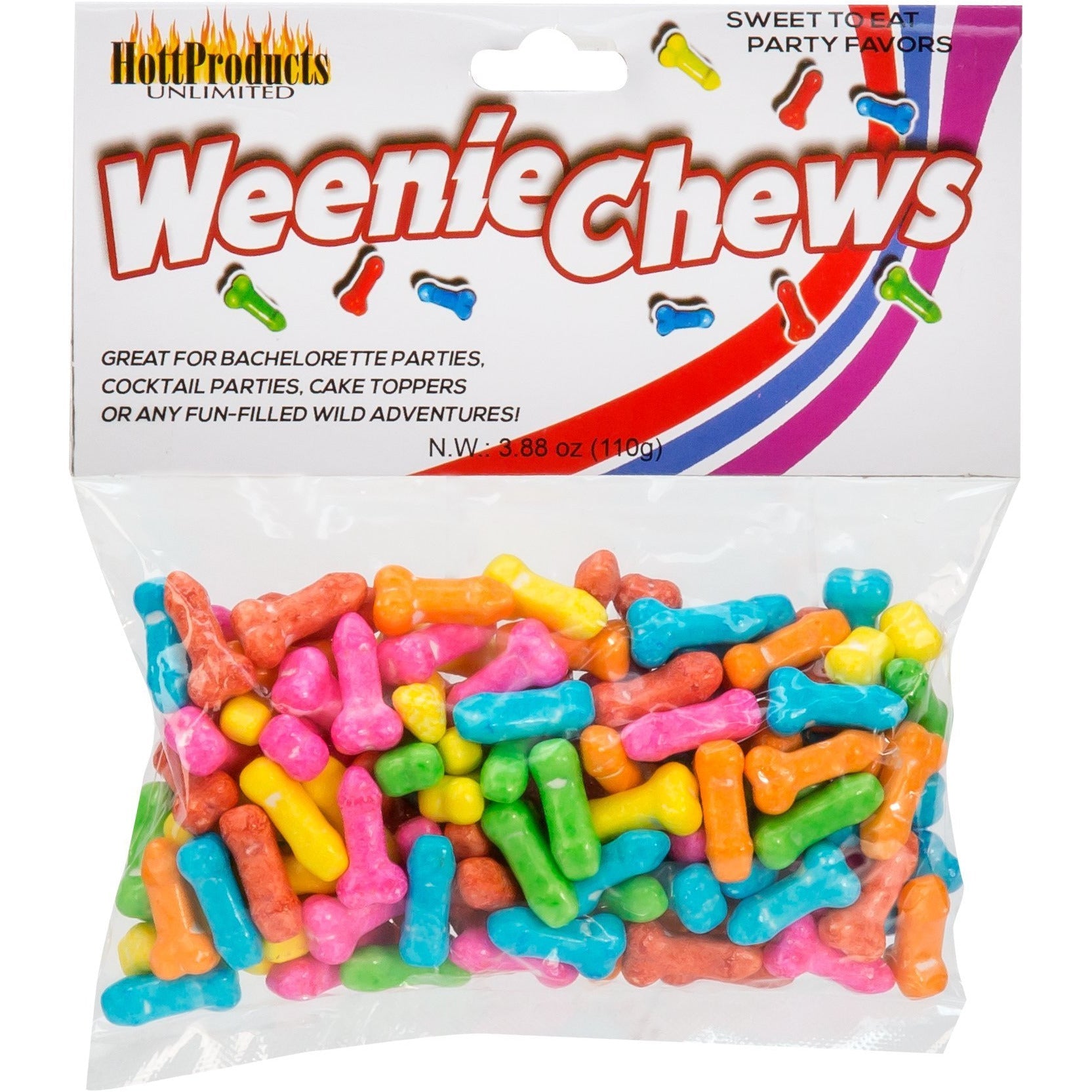 HottProducts - Weenie Chews Penis Shaped Candy - 110 g/3.88 oz.