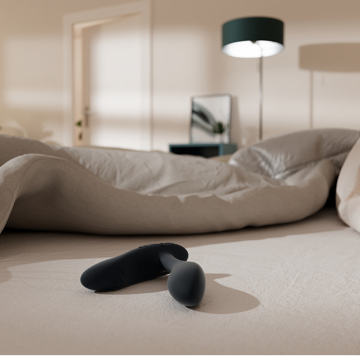 We-Vibe® Vector+ - Vibrating Prostate Massager - Charcoal Black