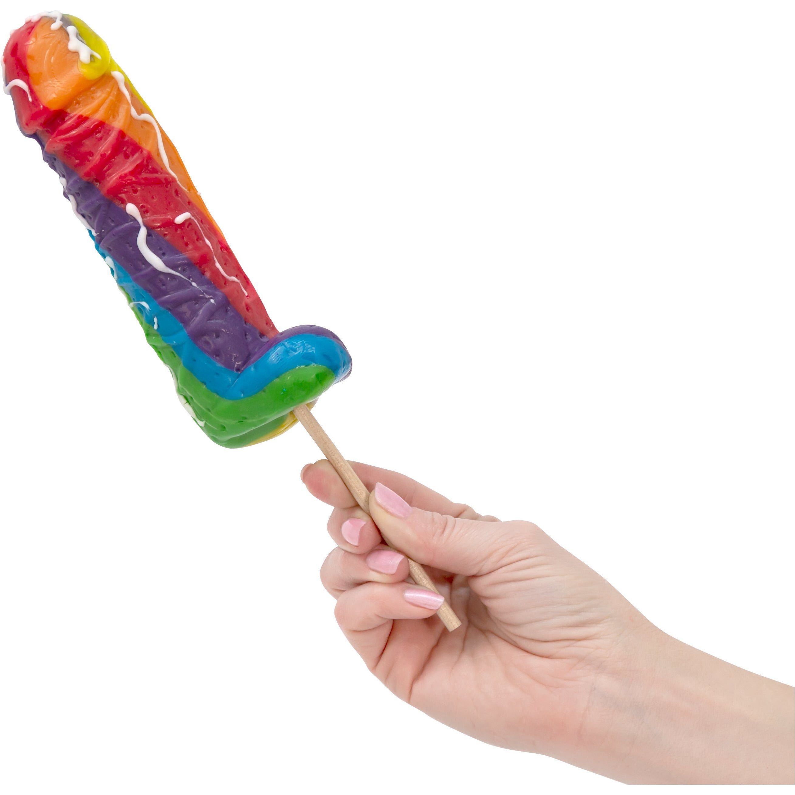 HottProducts Sucette Pénis Cum - Arc-en-ciel
