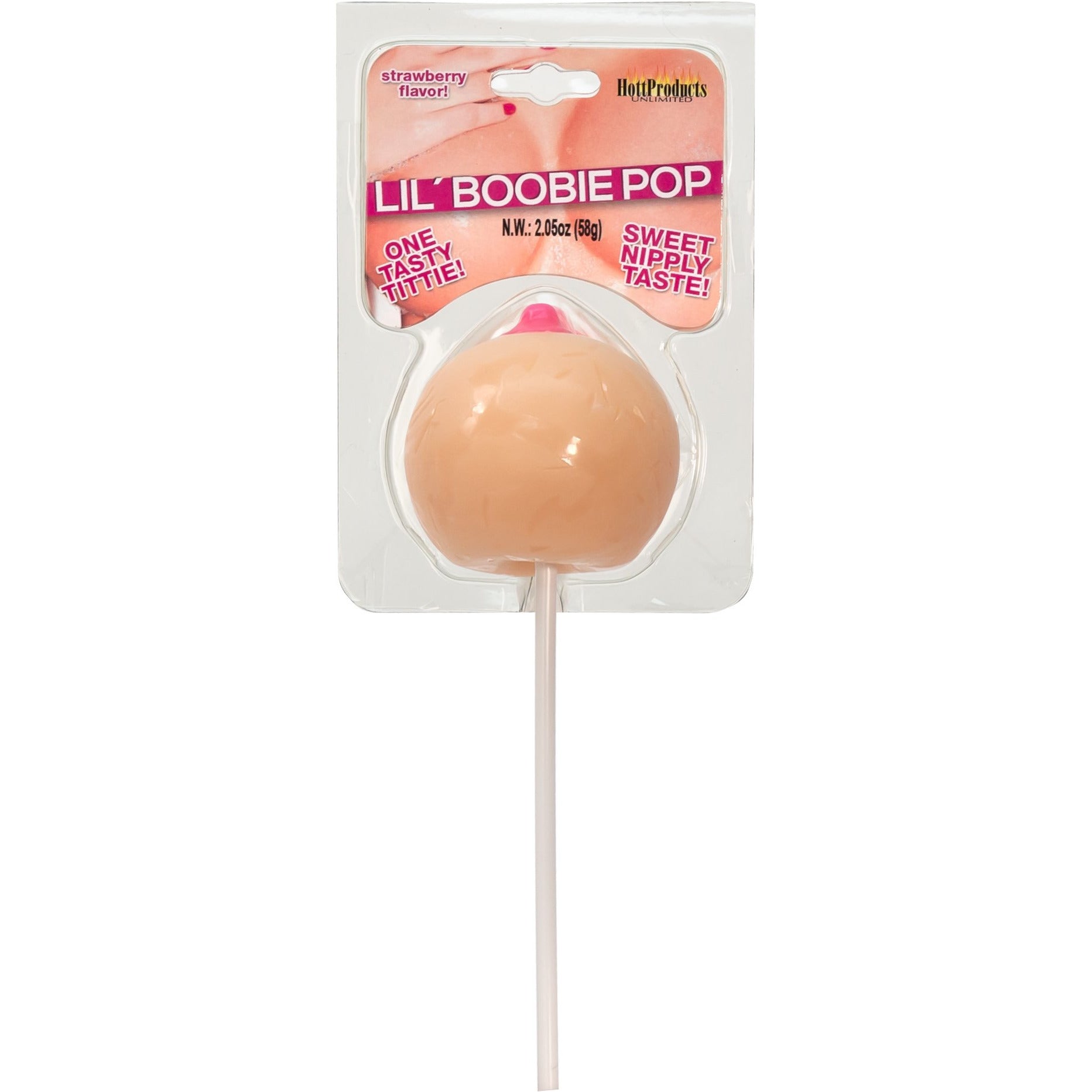 HottProducts - Lil' Boobie Pop - 58 g/2.05 oz. - Strawberry