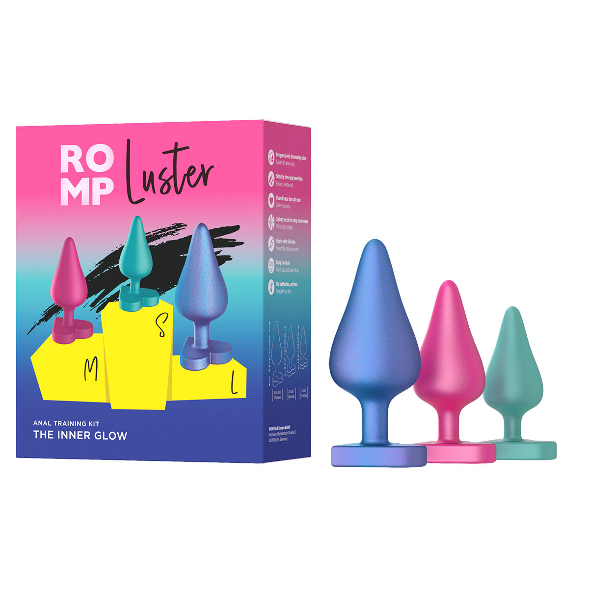 ROMP - Luster Ensemble de 3 plugs anaux