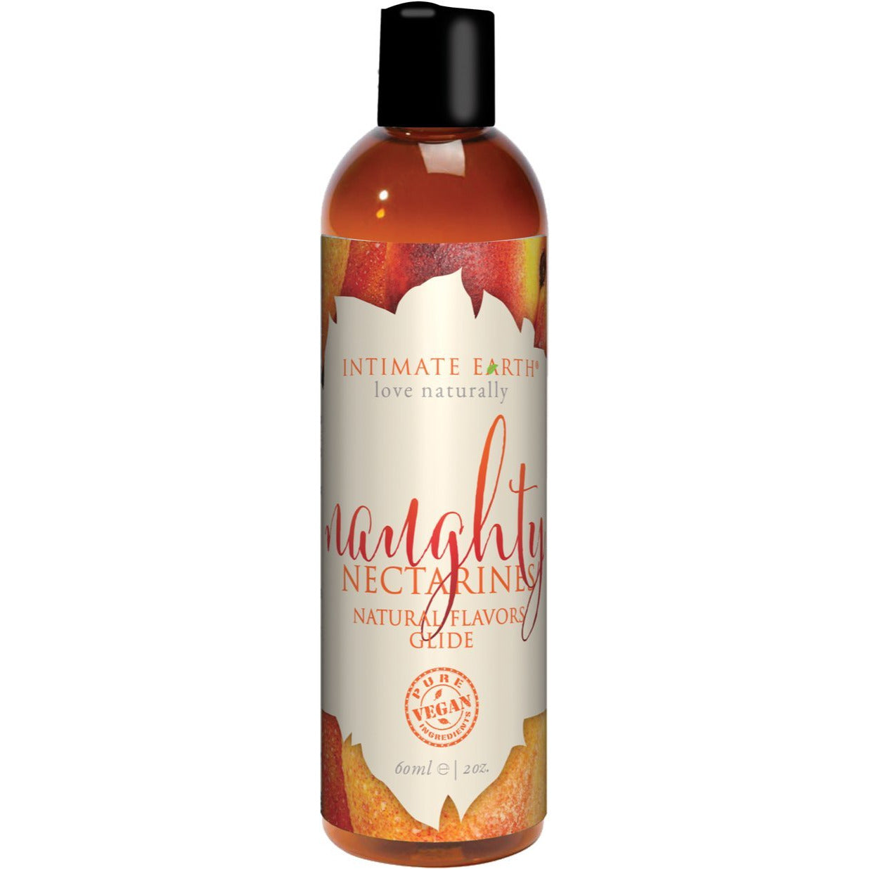Intimate Earth Natural Flavors Glide - Naughty Nectarines - 60ml/2oz