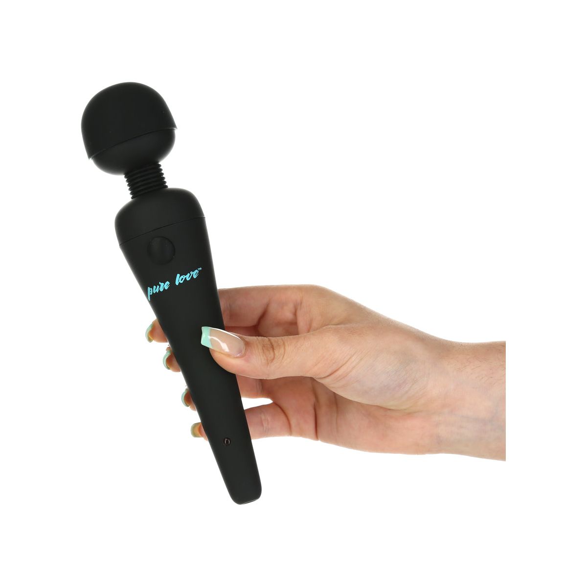 Pure Love® - Rechargeable Wand Massager - Black