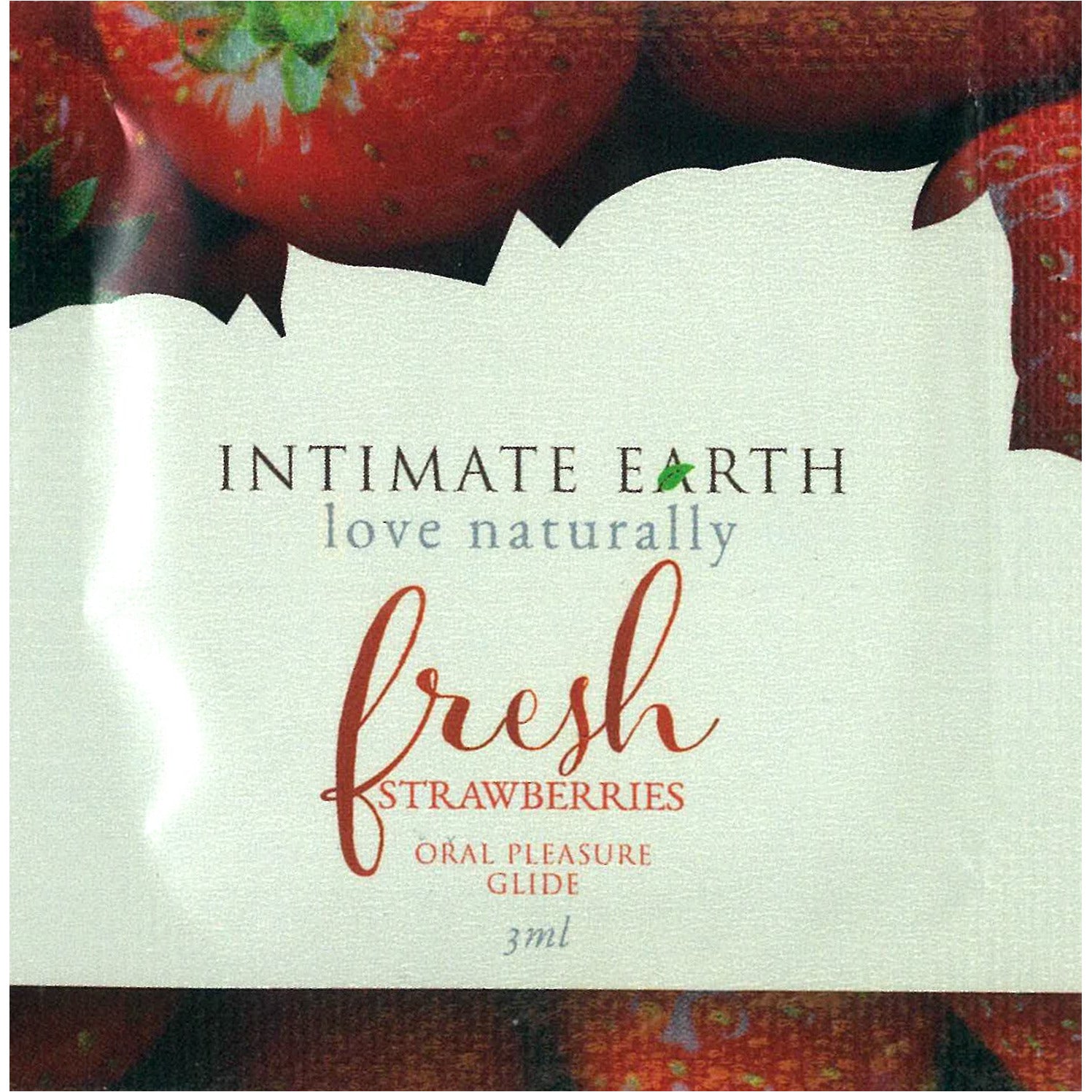 Intimate Earth Natural Flavors Glide - Fresh Strawberries - 3ml/.1oz